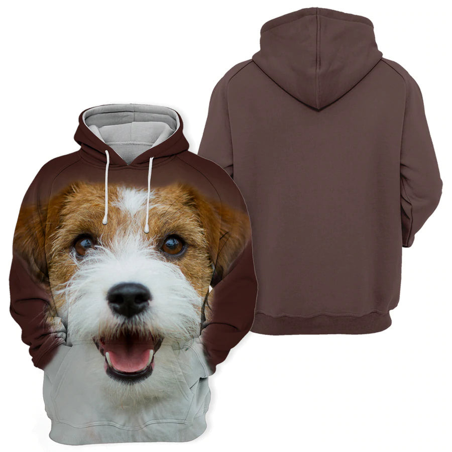 Jack Russell Terrier 3 - Unisex 3D Graphic Hoodie