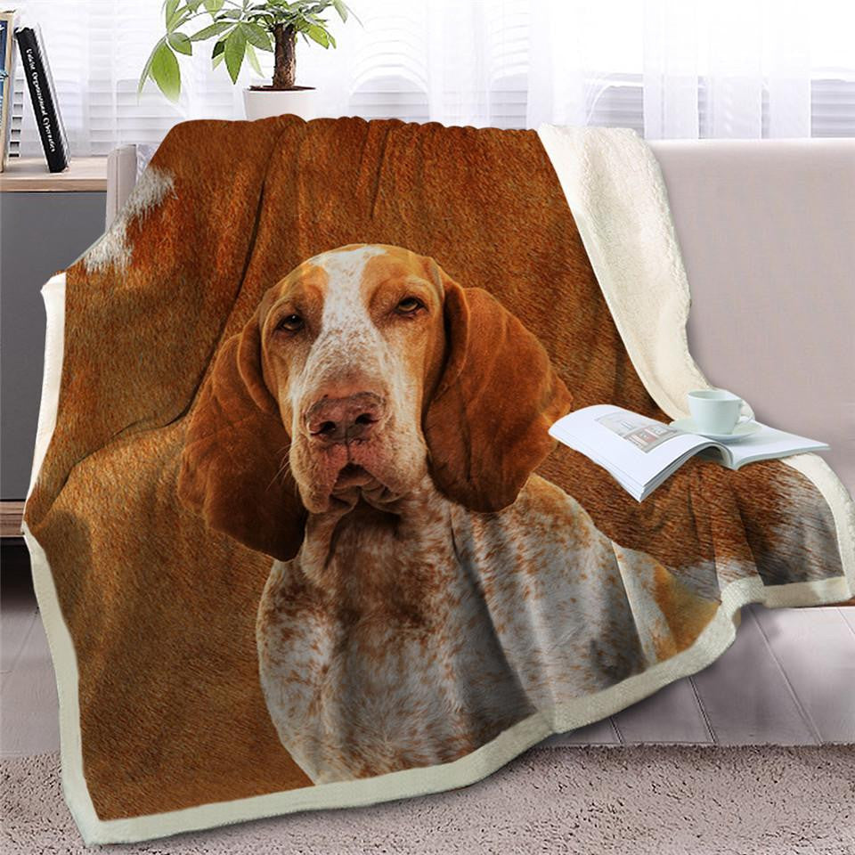 Italian Pointer Face Blanket