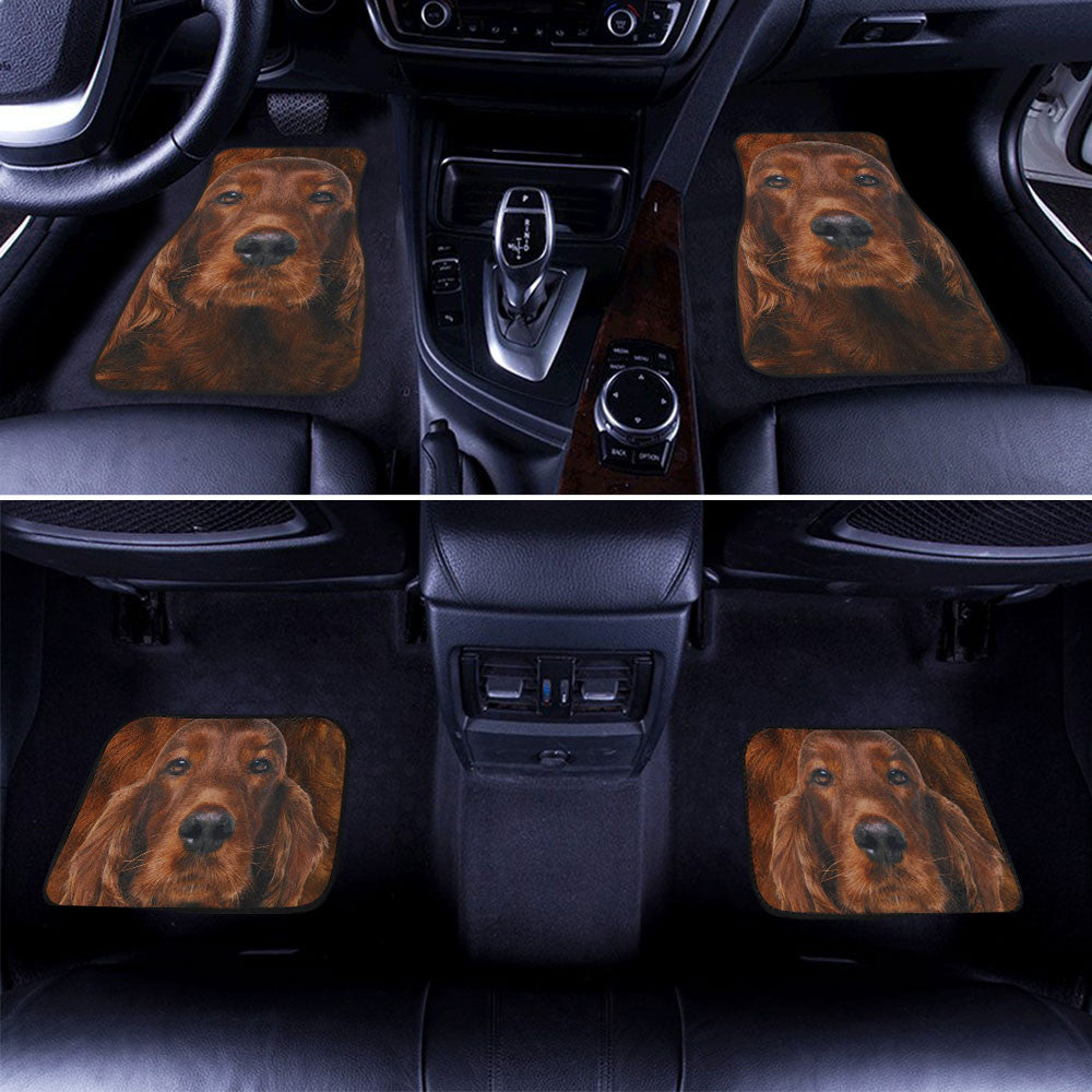 Irish Setter Funny Face Car Floor Mats 119