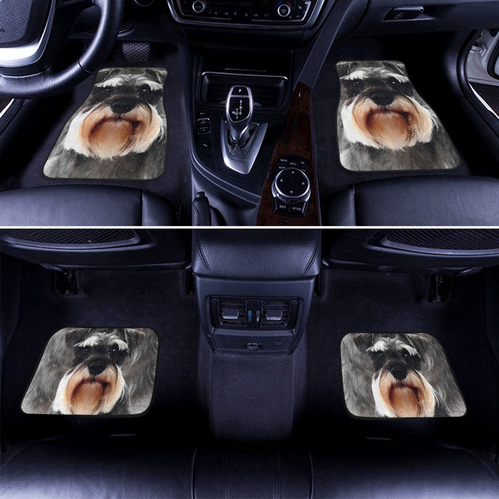 Miniature Schnauzer Funny Face Car Floor Mats 119
