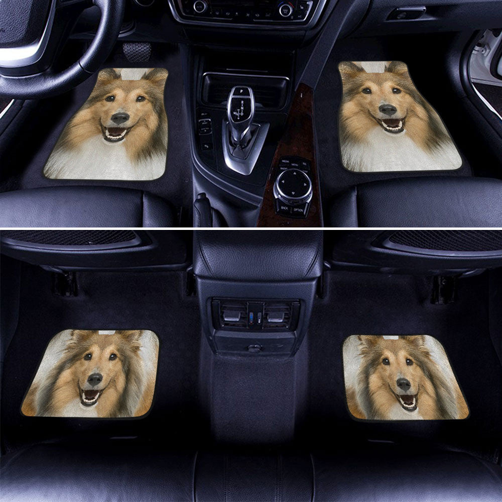 Rough Collie Funny Face Car Floor Mats 119