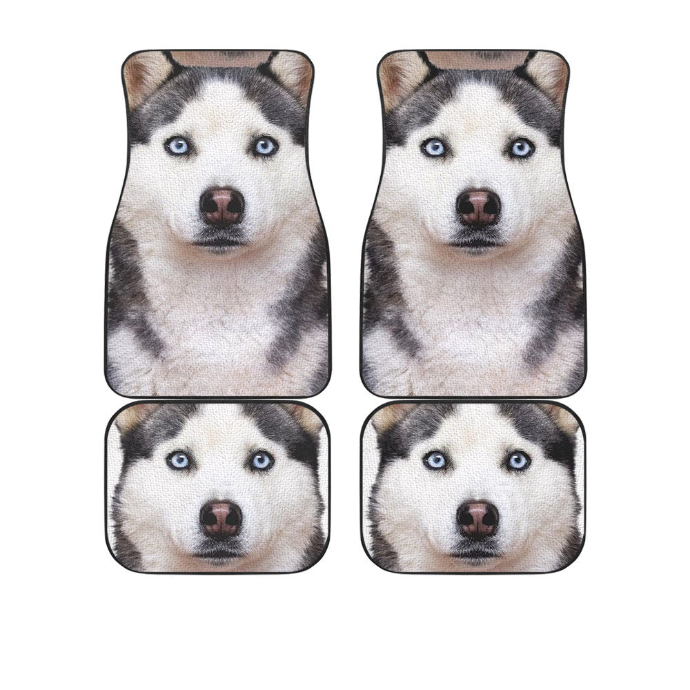Siberian Husky Funny Face Car Floor Mats 119