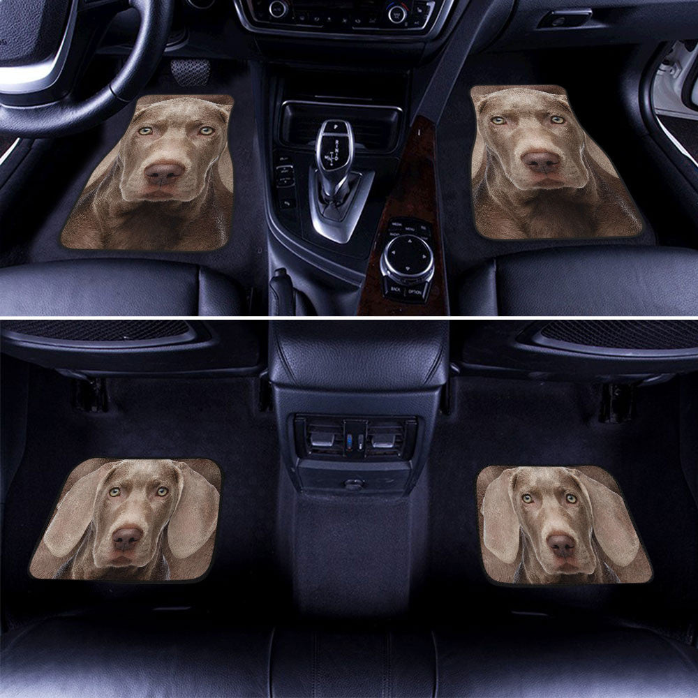 Weimaraner Funny Face Car Floor Mats 119
