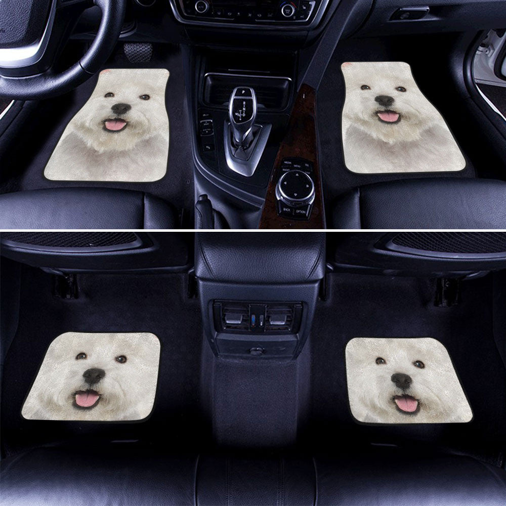 West Highland White Terrier Funny Face Car Floor Mats 119