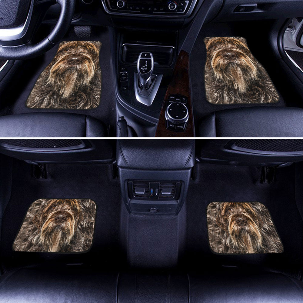 Wirehaired Pointing Griffon Funny Face Car Floor Mats 119