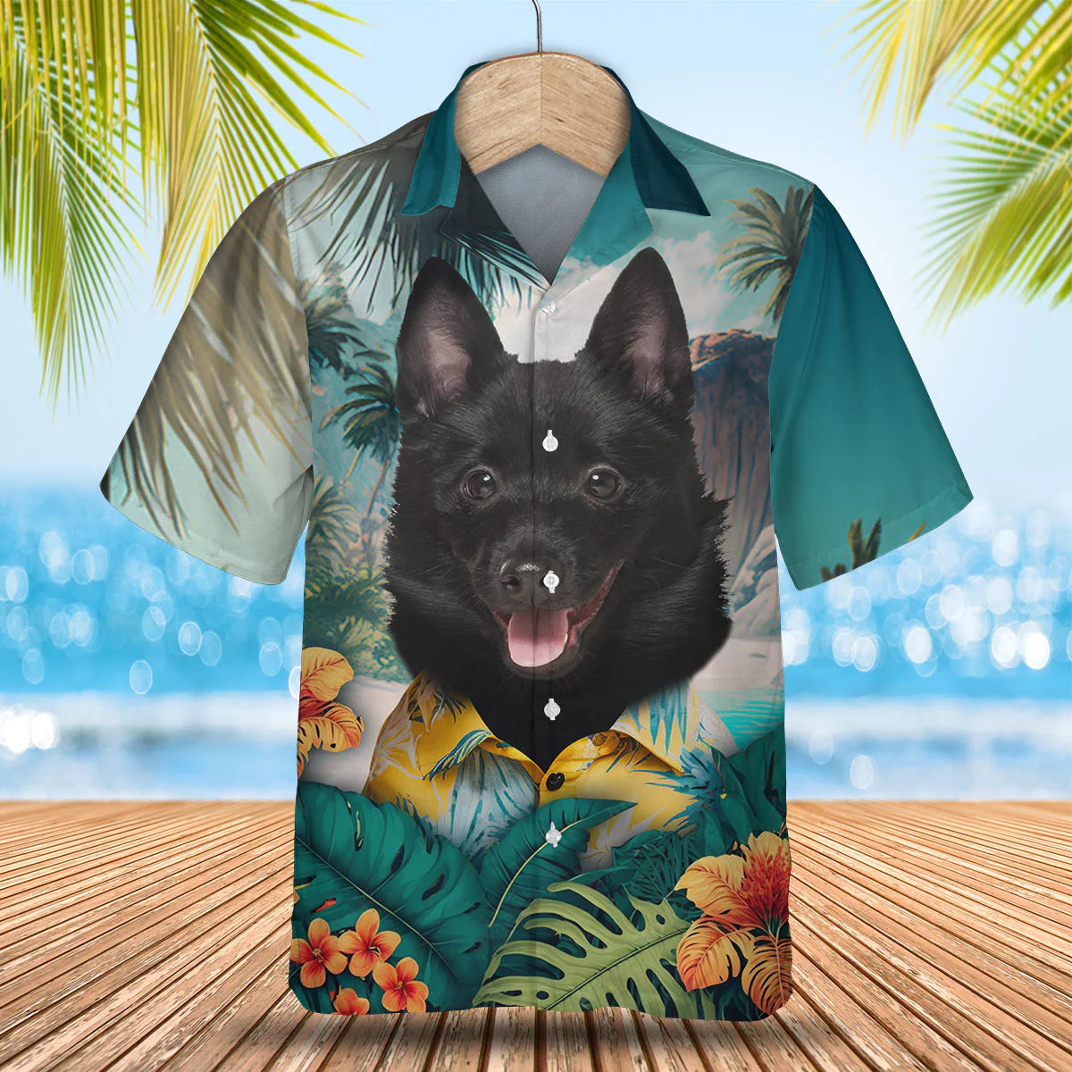 Schipperke - 3D Tropical Hawaiian Shirt