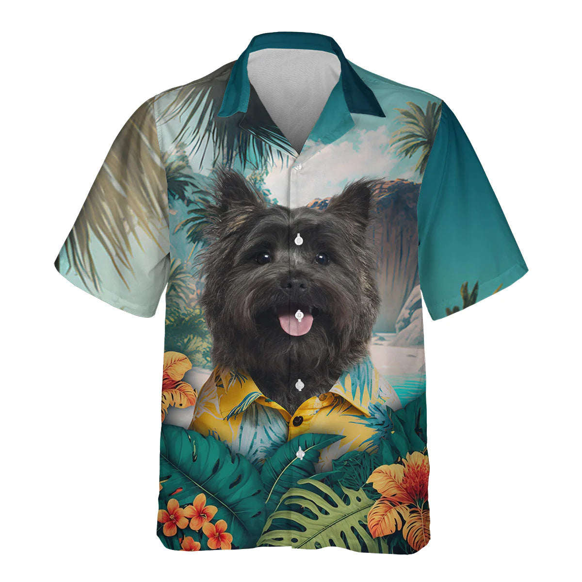Cairn Terrier - 3D Tropical Hawaiian Shirt