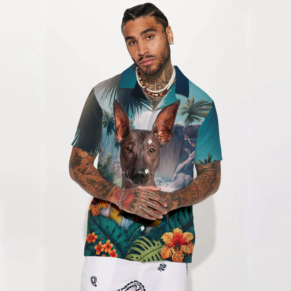 Peruvian Inca Orchid - 3D Tropical Hawaiian Shirt