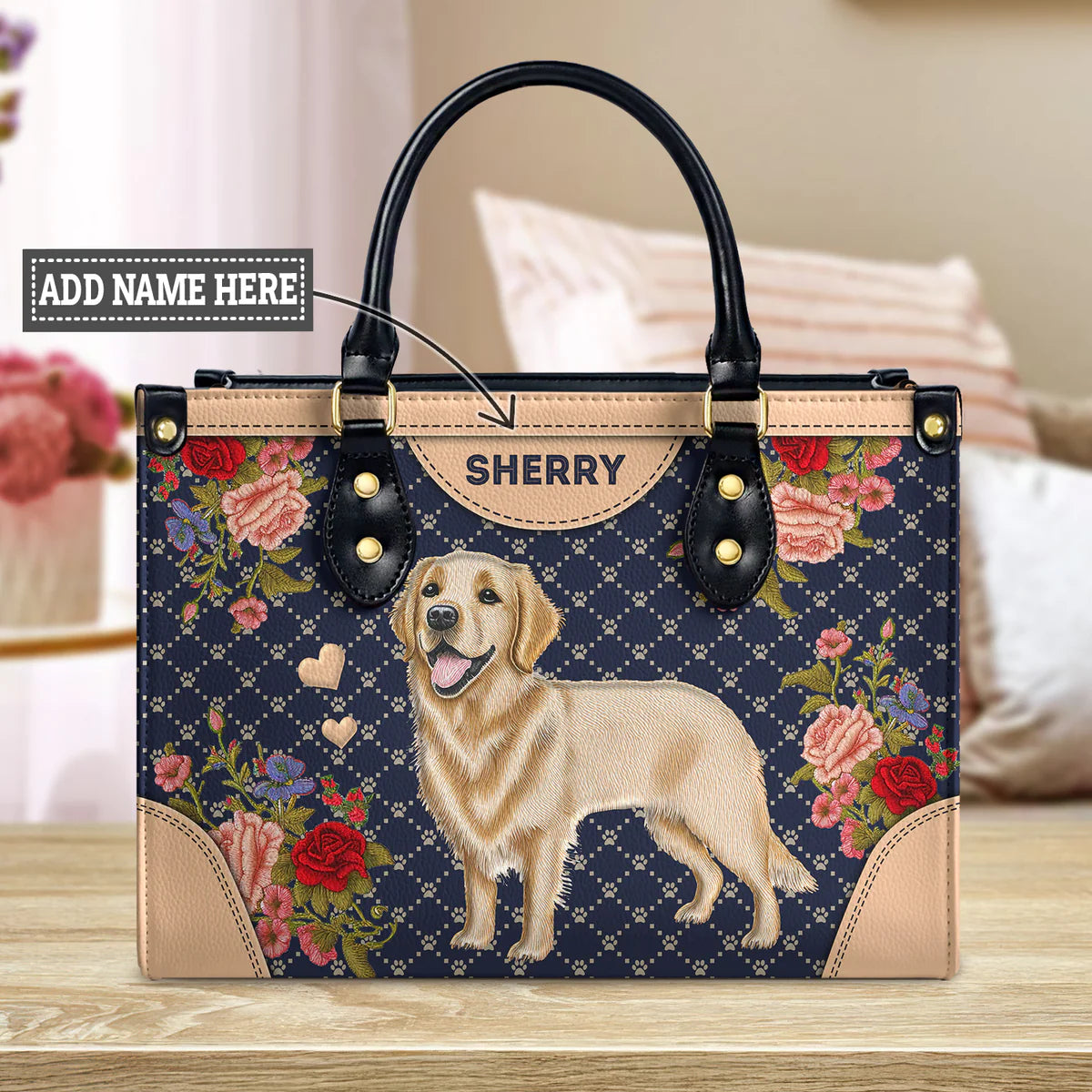Golden Retriever Gocci Leather Bag