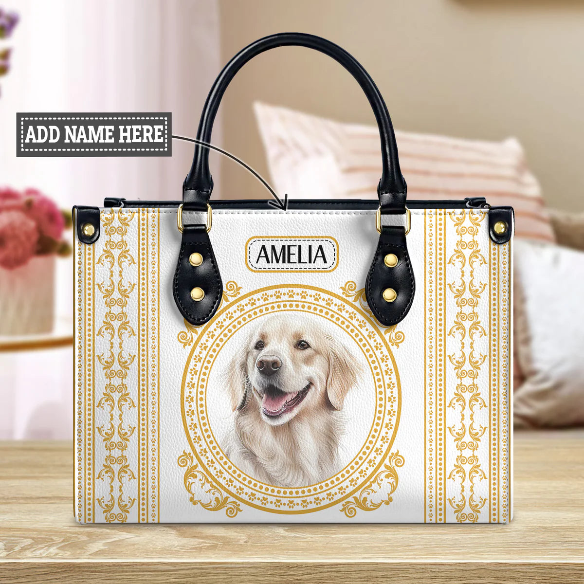 Goldsace Gold Luxury Pattern Leather Bag