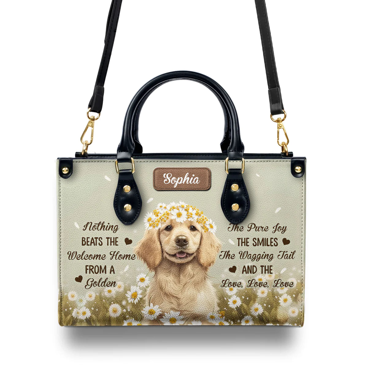 Nothing Beats The Welcome Home From A Golden Leather Bag