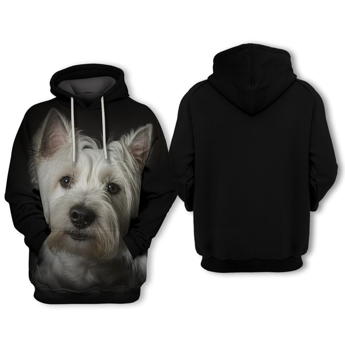 West Highland White Terrier - Unisex 3D Graphic Hoodie