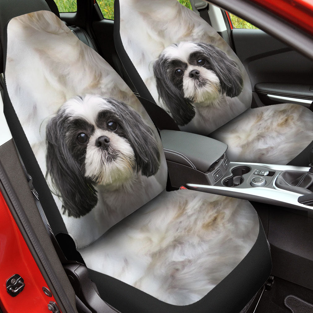 Shih Tzu Face Car Seat Covers 120