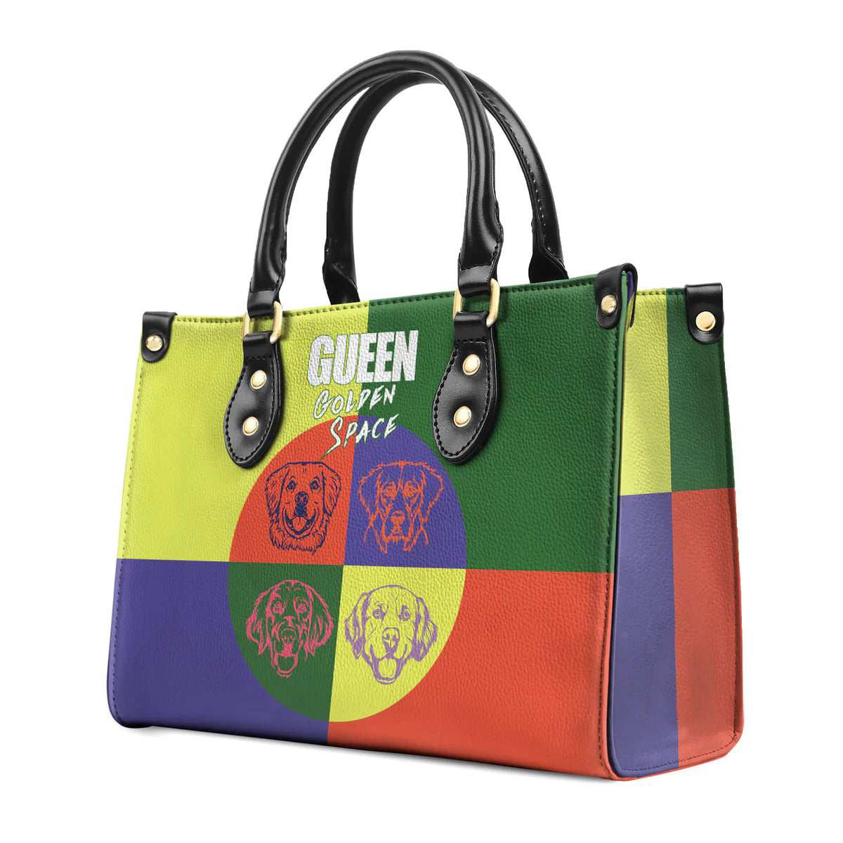 Gueen Golden Space Leather Bag