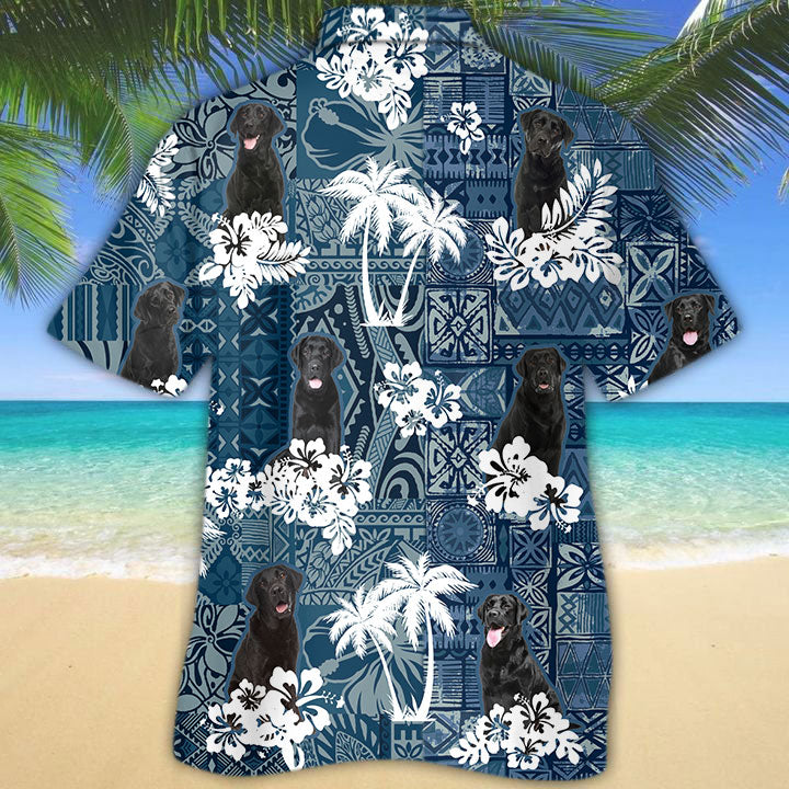 Black Labrador Hawaiian Shirt With Pocket TD01