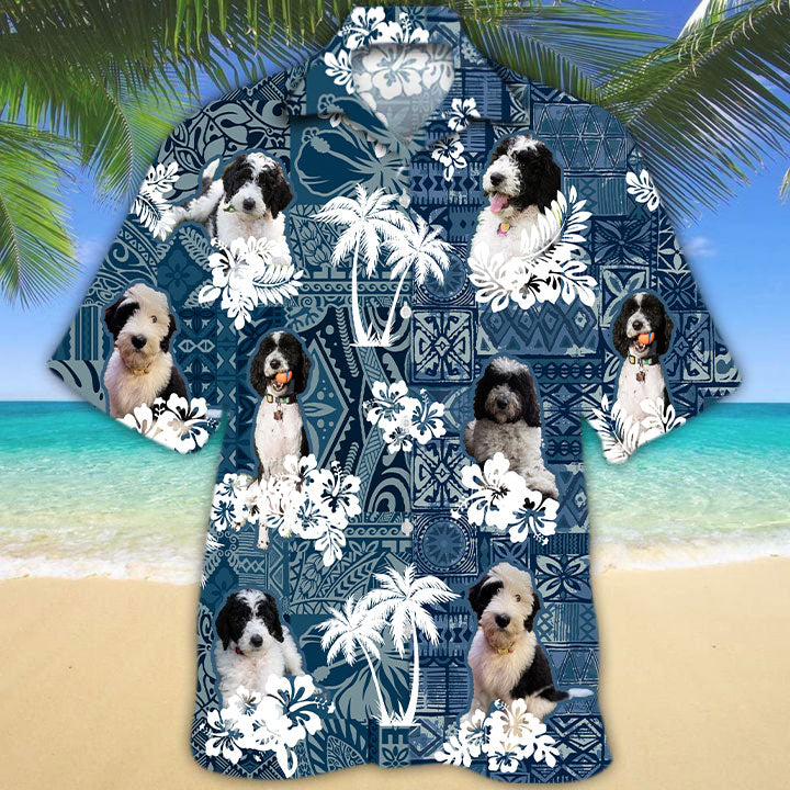 Sheepadoodle Hawaiian Shirt TD01