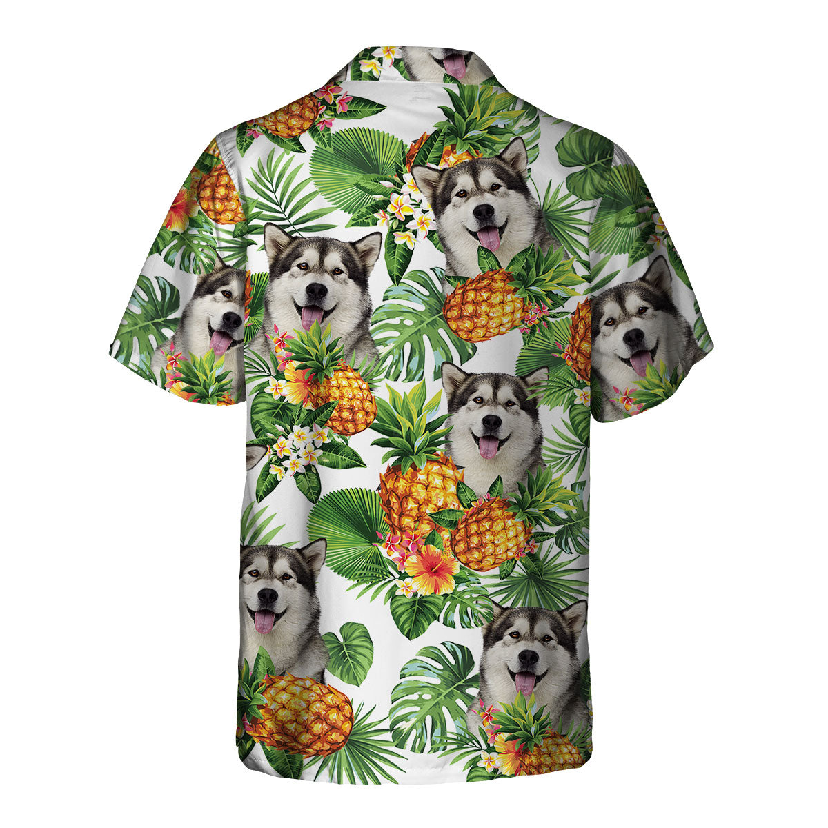 Alaskan Malamute - Tropical Pattern Hawaiian Shirt