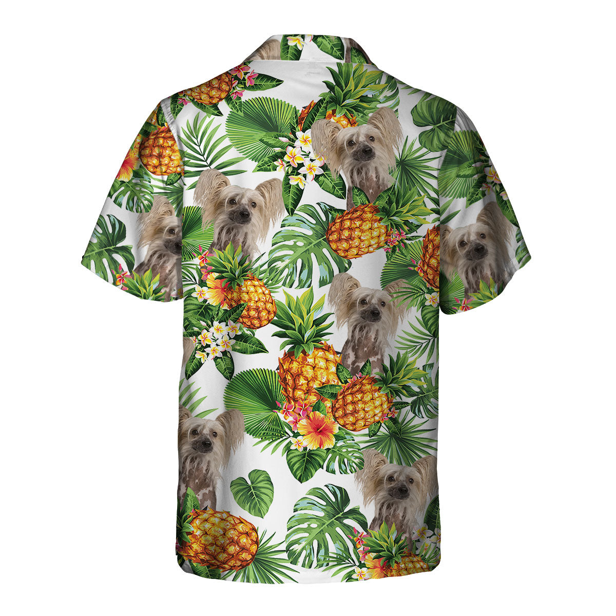 Chinese Crested - Tropical Pattern Hawaiian Shirt