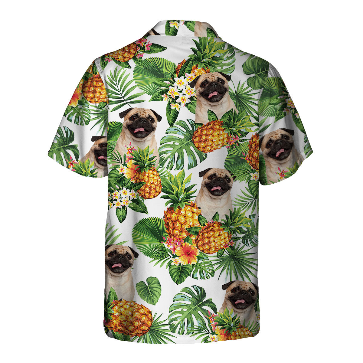 Pug - Tropical Pattern Hawaiian Shirt