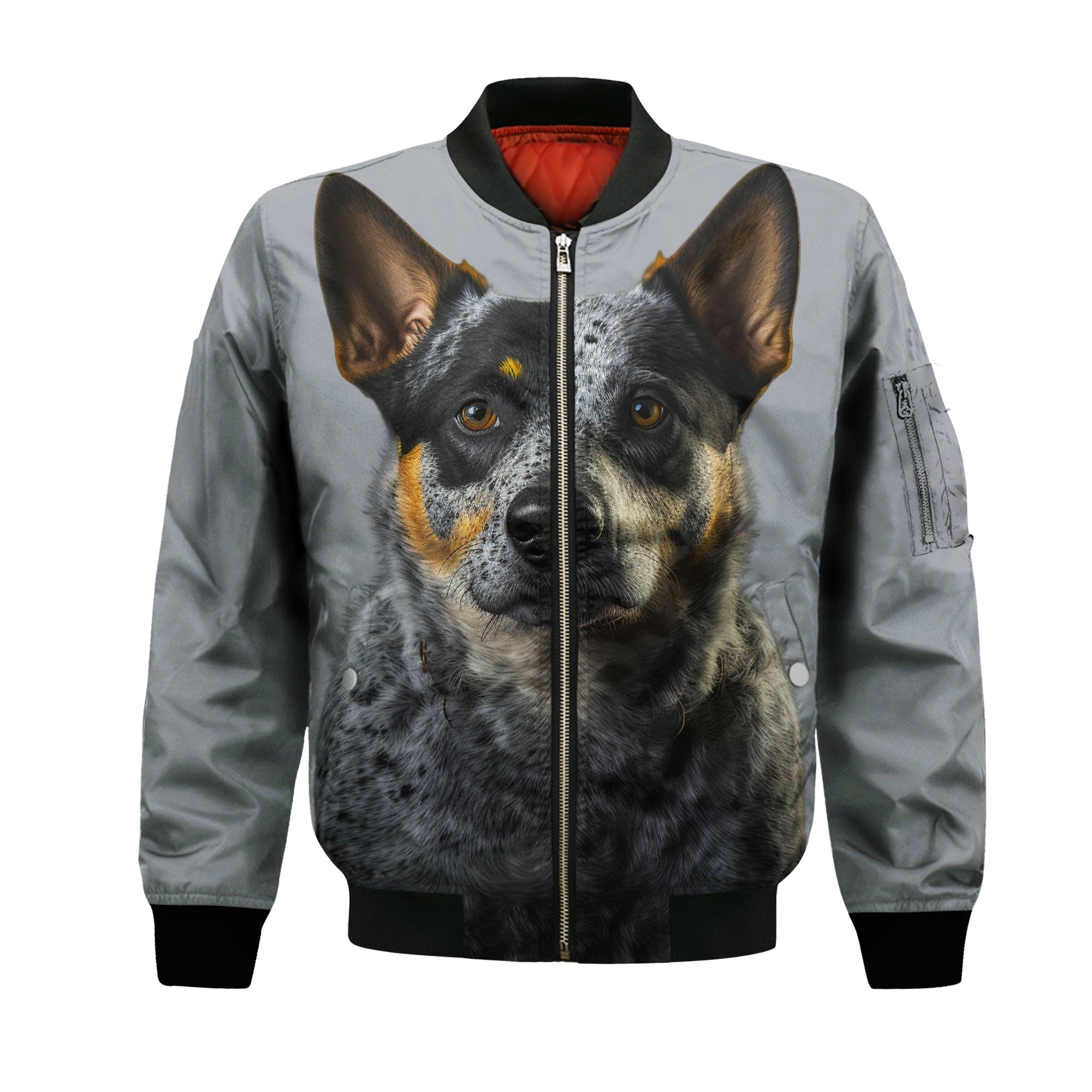 Australian Cattle AI - Unisex 3D Graphic Bomber Jacket