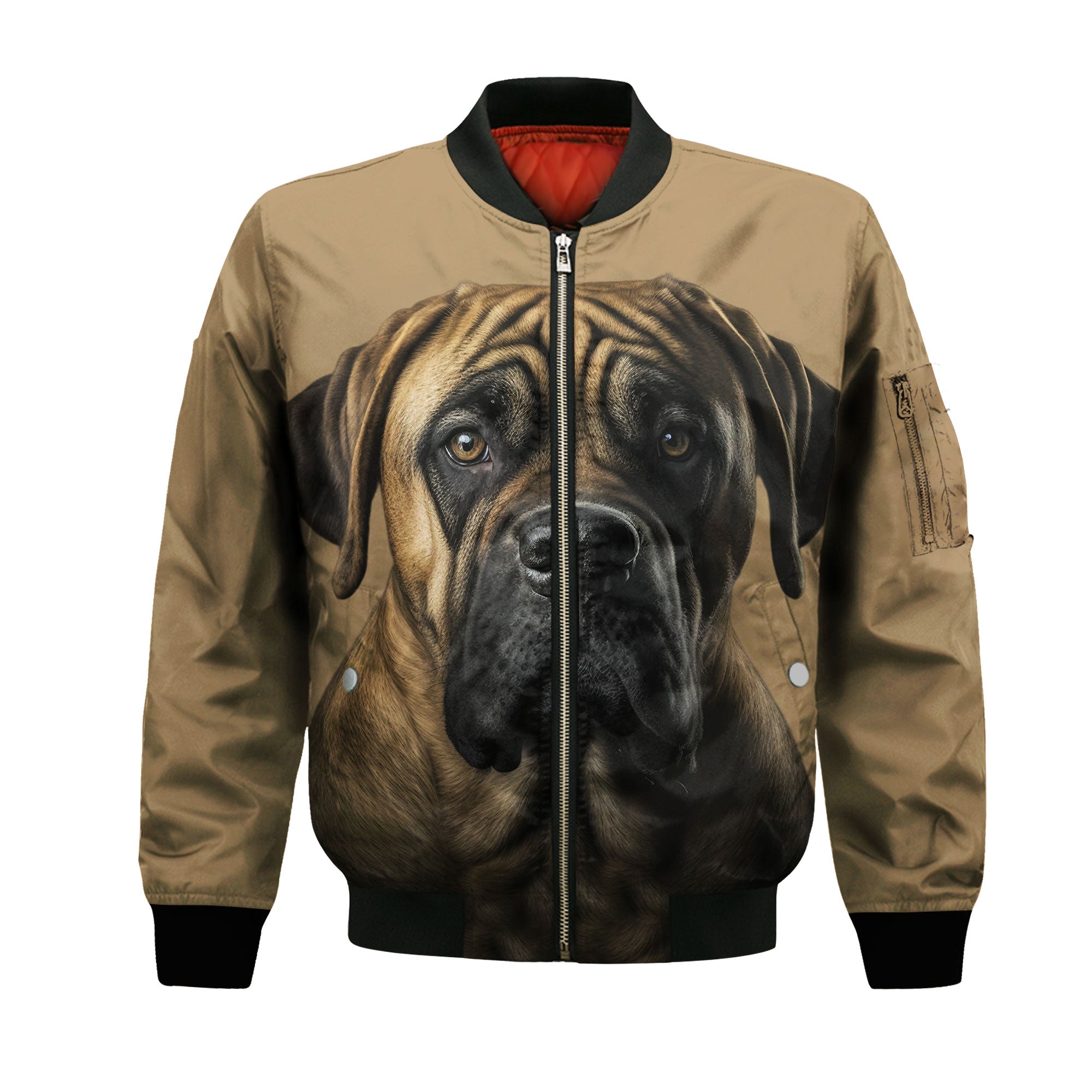 Boerboel AI - Unisex 3D Graphic Bomber Jacket