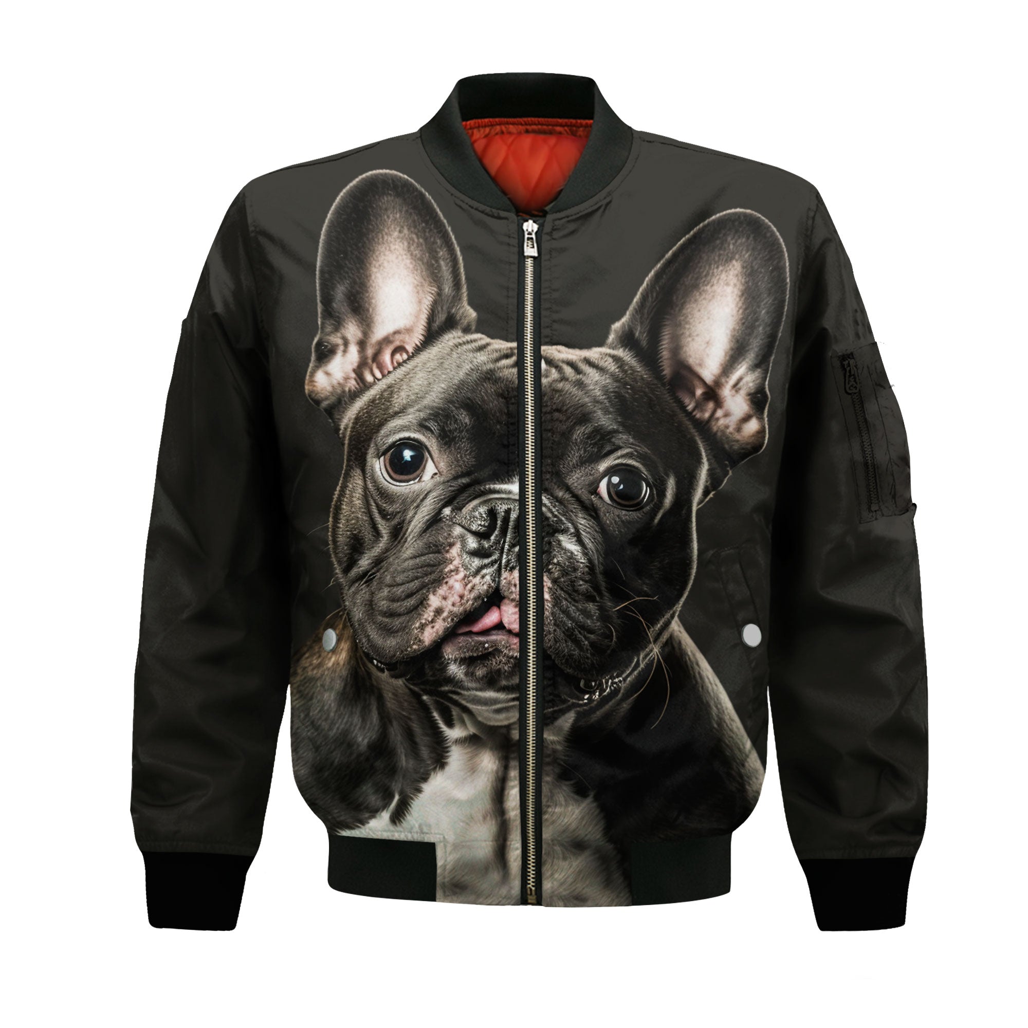 French Bulldog AI - Unisex 3D Graphic Bomber Jacket