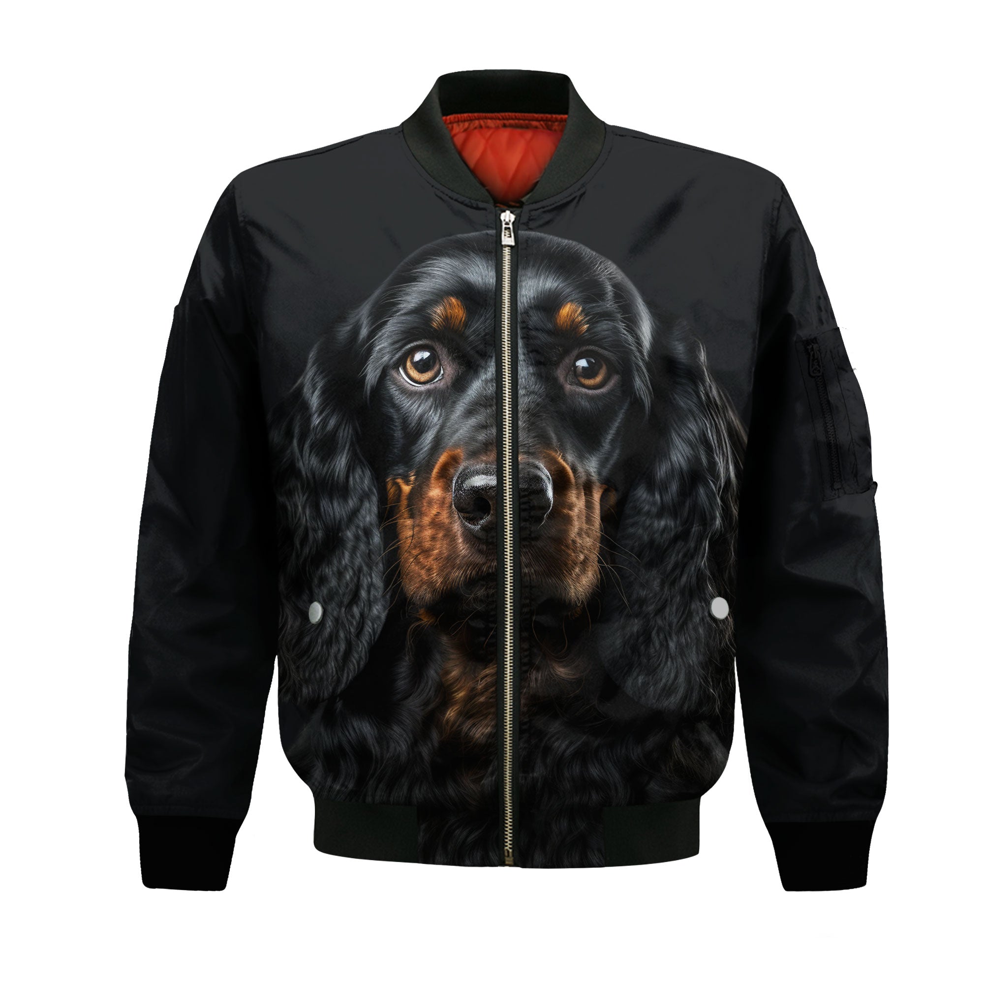 Gordon Setter AI - Unisex 3D Graphic Bomber Jacket