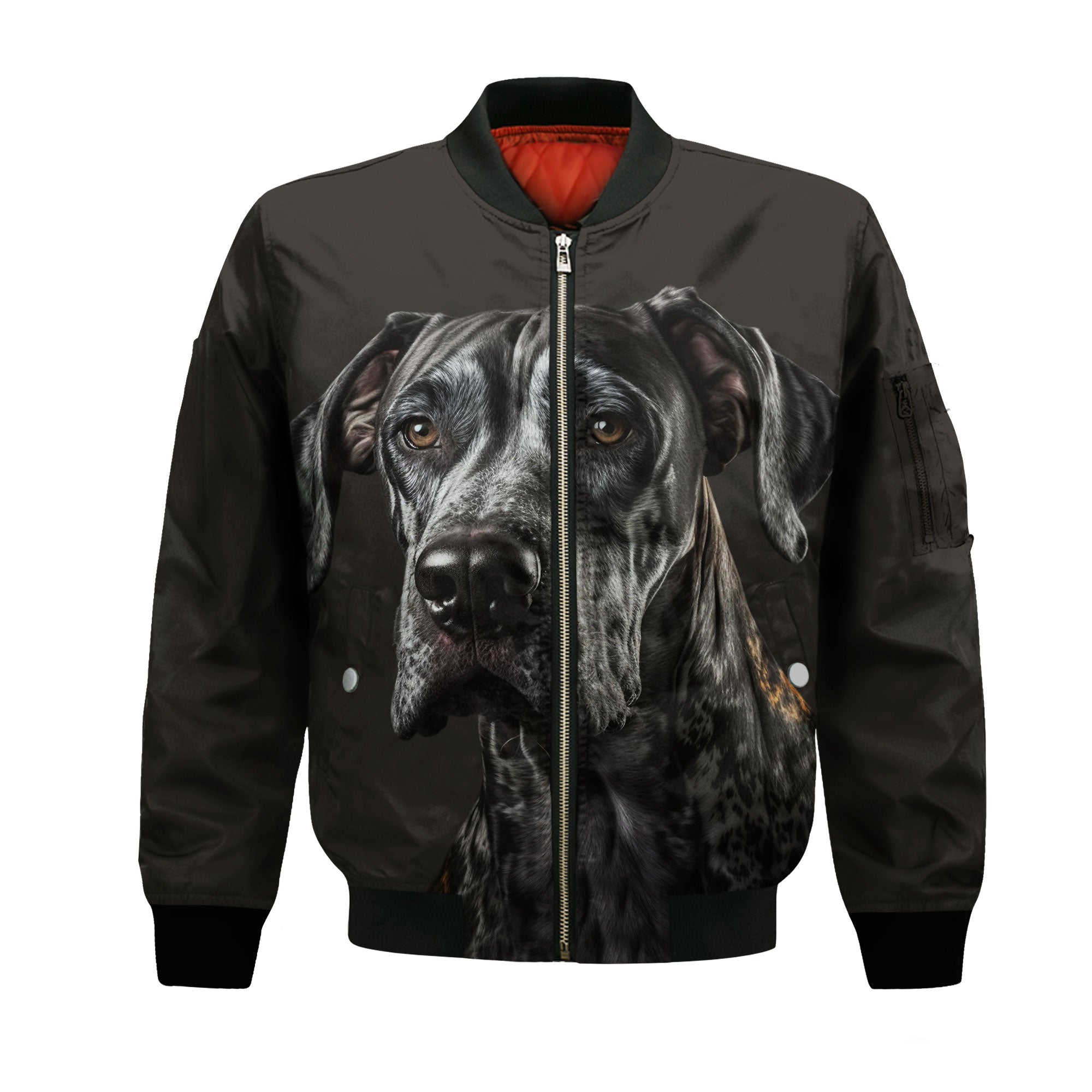 Great Dane AI - Unisex 3D Graphic Bomber Jacket