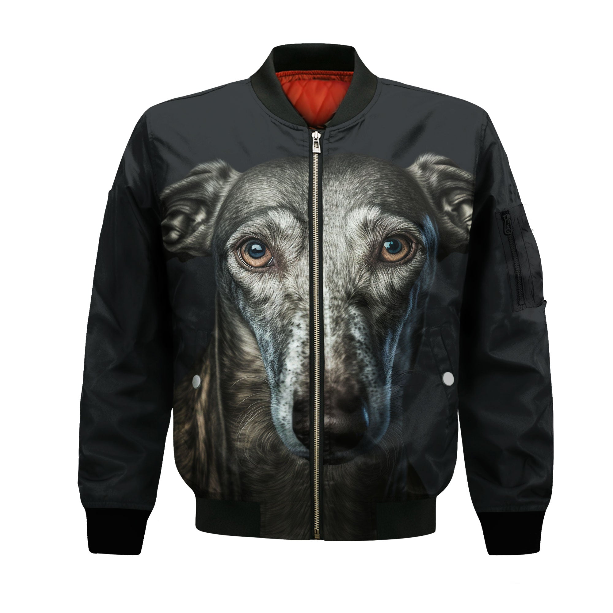 Greyhound AI - Unisex 3D Graphic Bomber Jacket