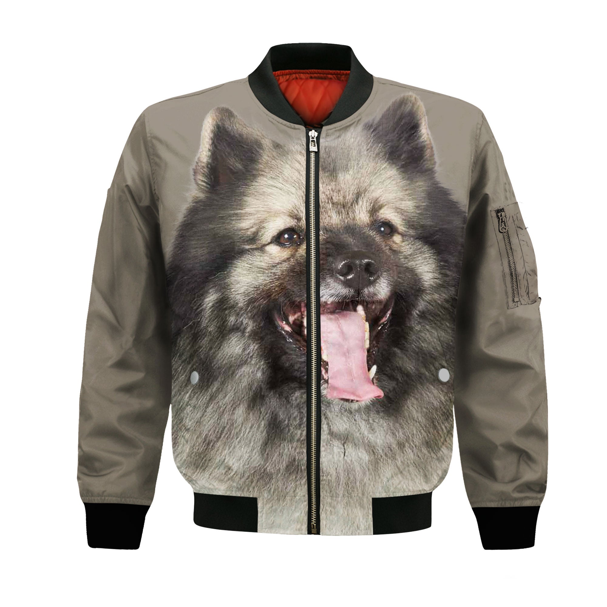 Keeshound - Unisex 3D Graphic Bomber Jacket