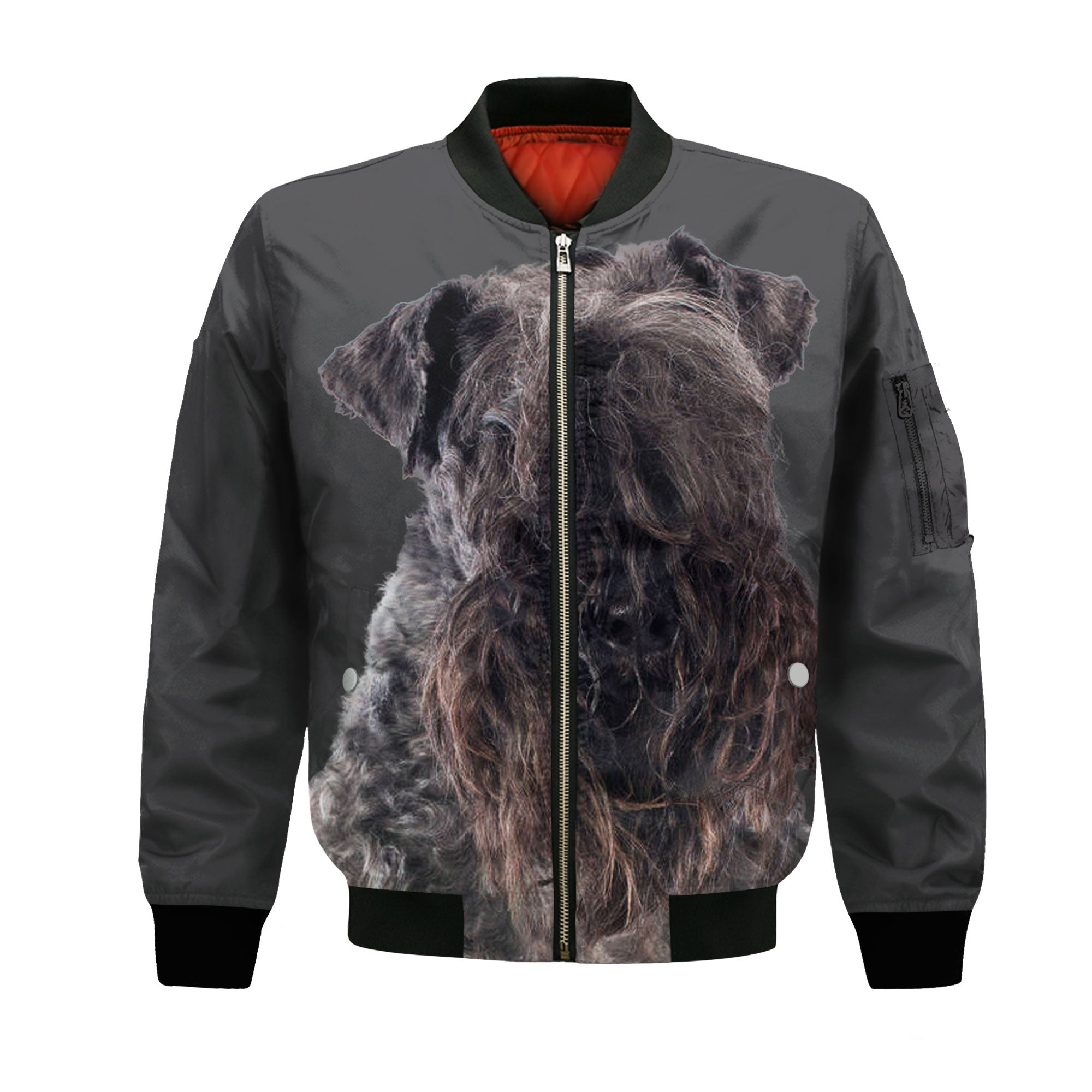 Kerry Blue Terrier - Unisex 3D Graphic Bomber Jacket