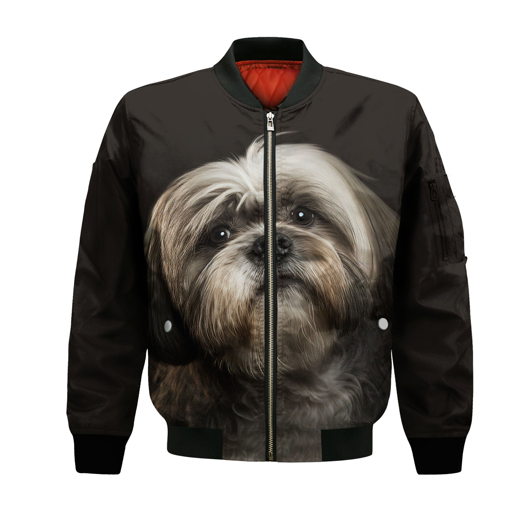 Lhasa Apso AI - Unisex 3D Graphic Bomber Jacket