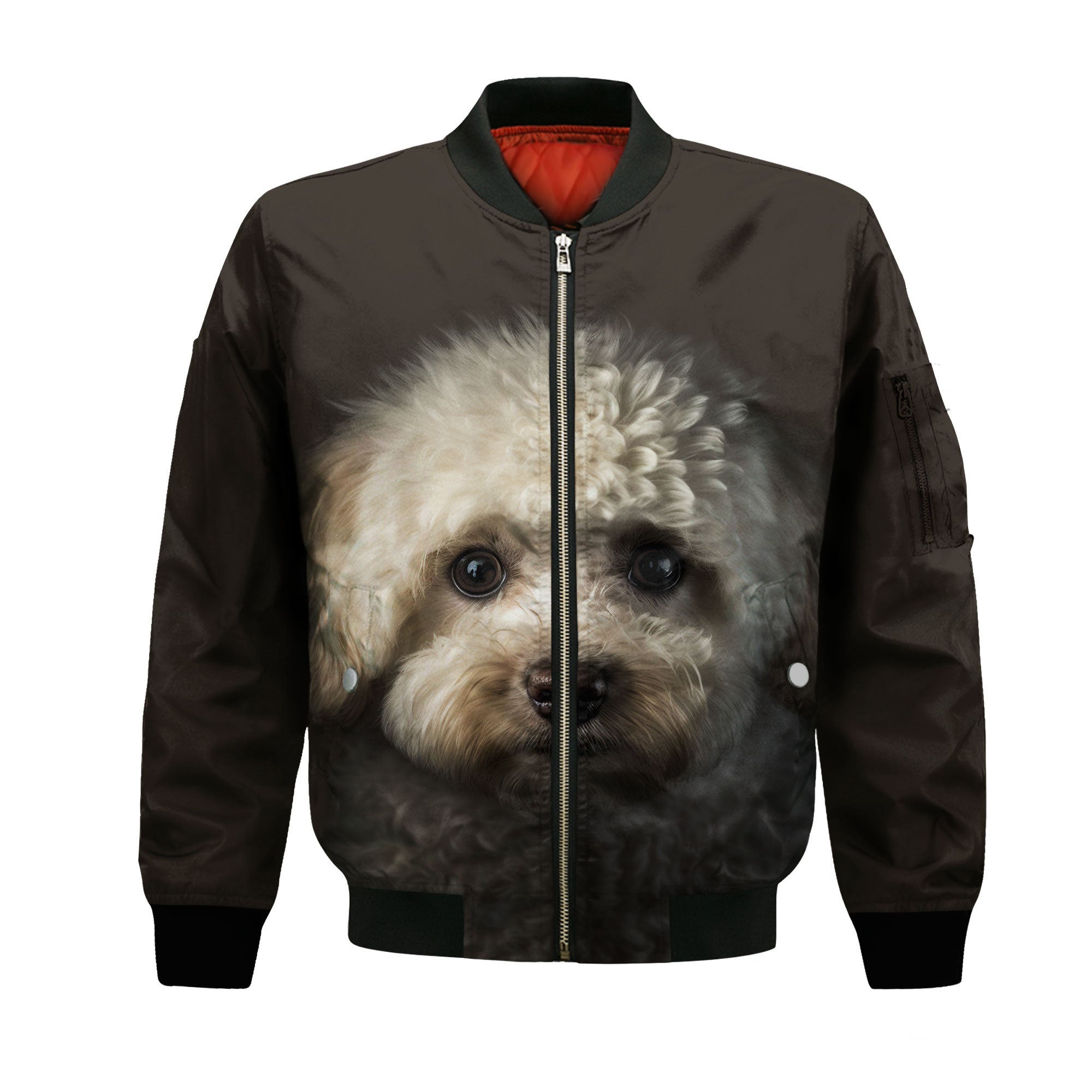 Maltipoo AI - Unisex 3D Graphic Bomber Jacket