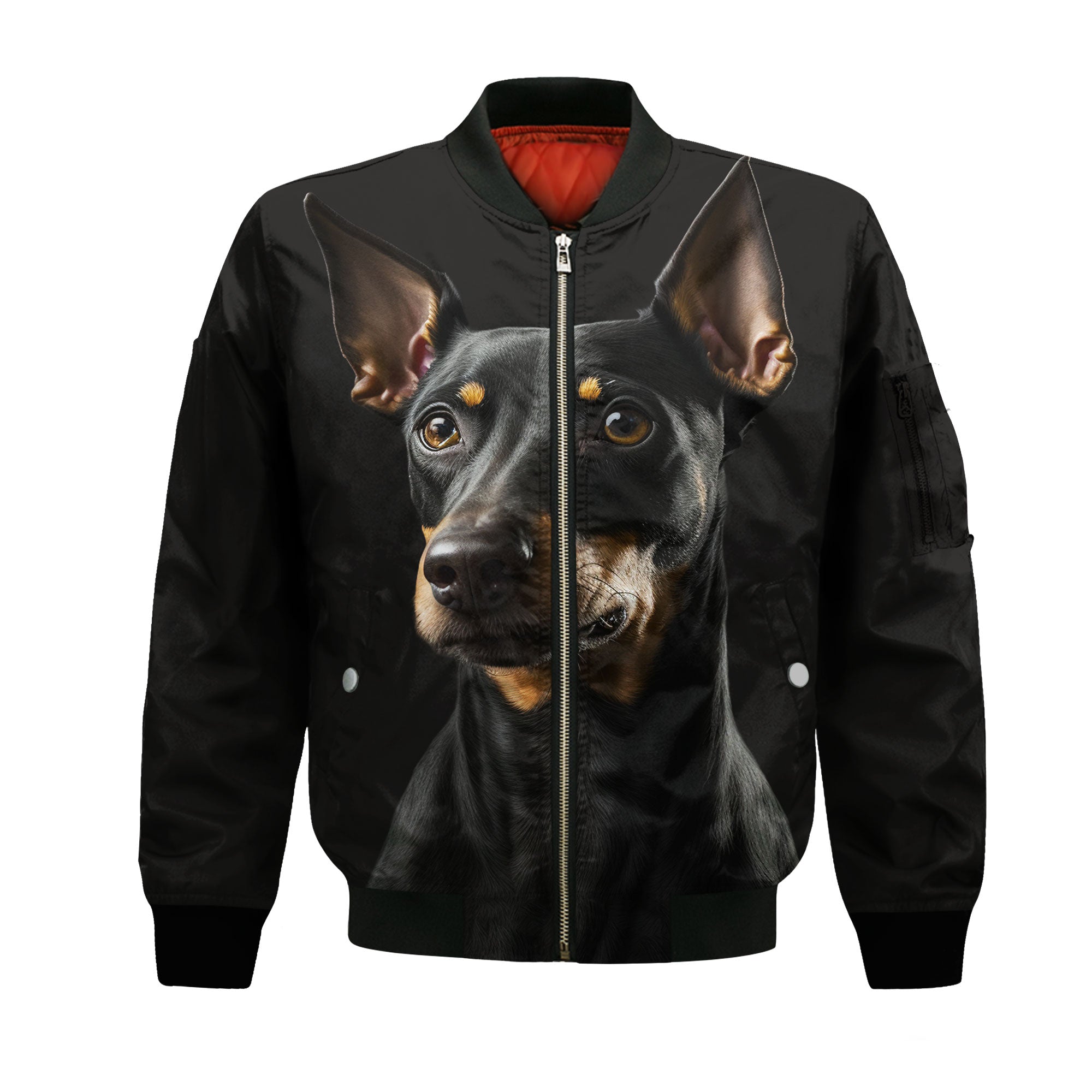 Manchester Terrier AI - Unisex 3D Graphic Bomber Jacket