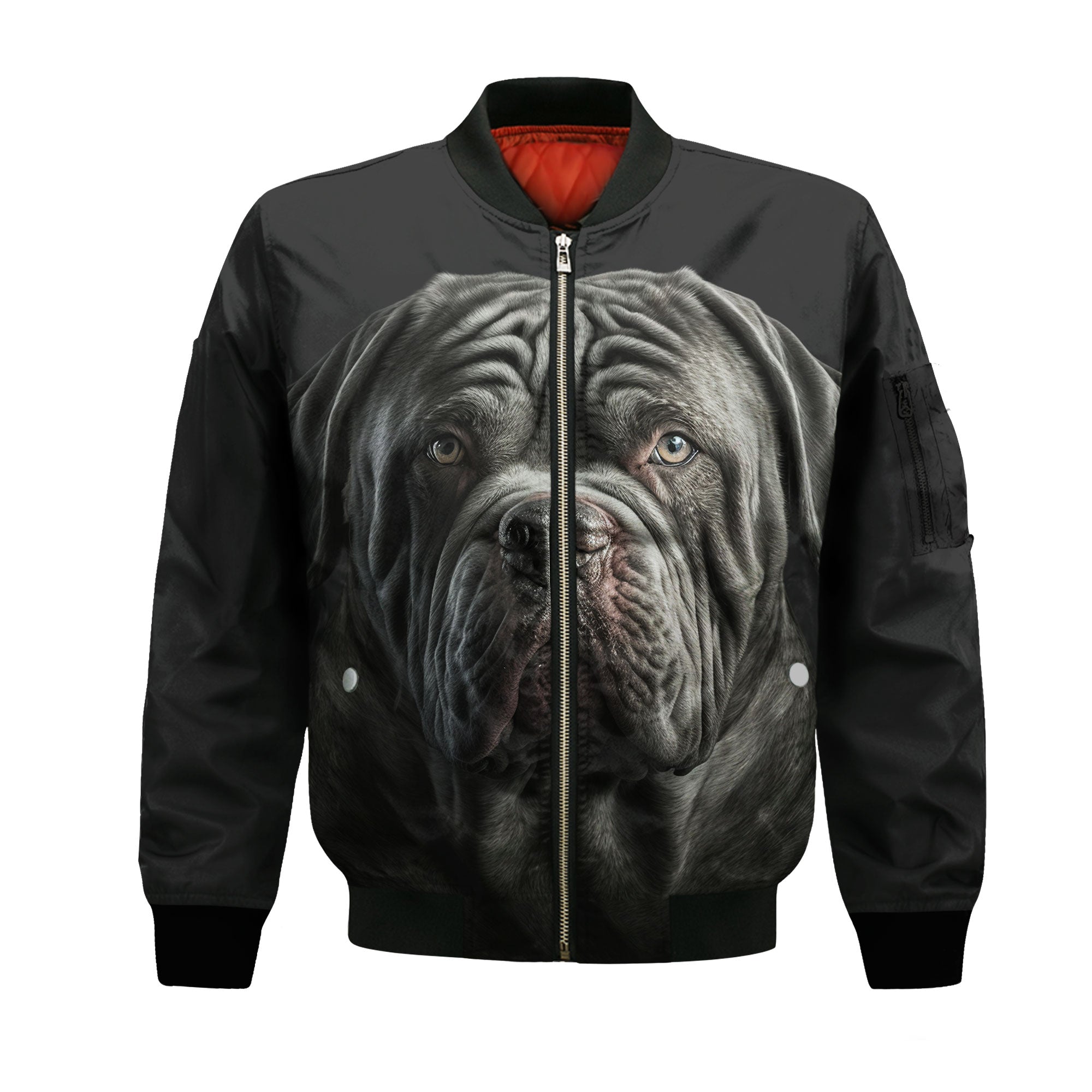 Neapolitan Mastiff AI - Unisex 3D Graphic Bomber Jacket