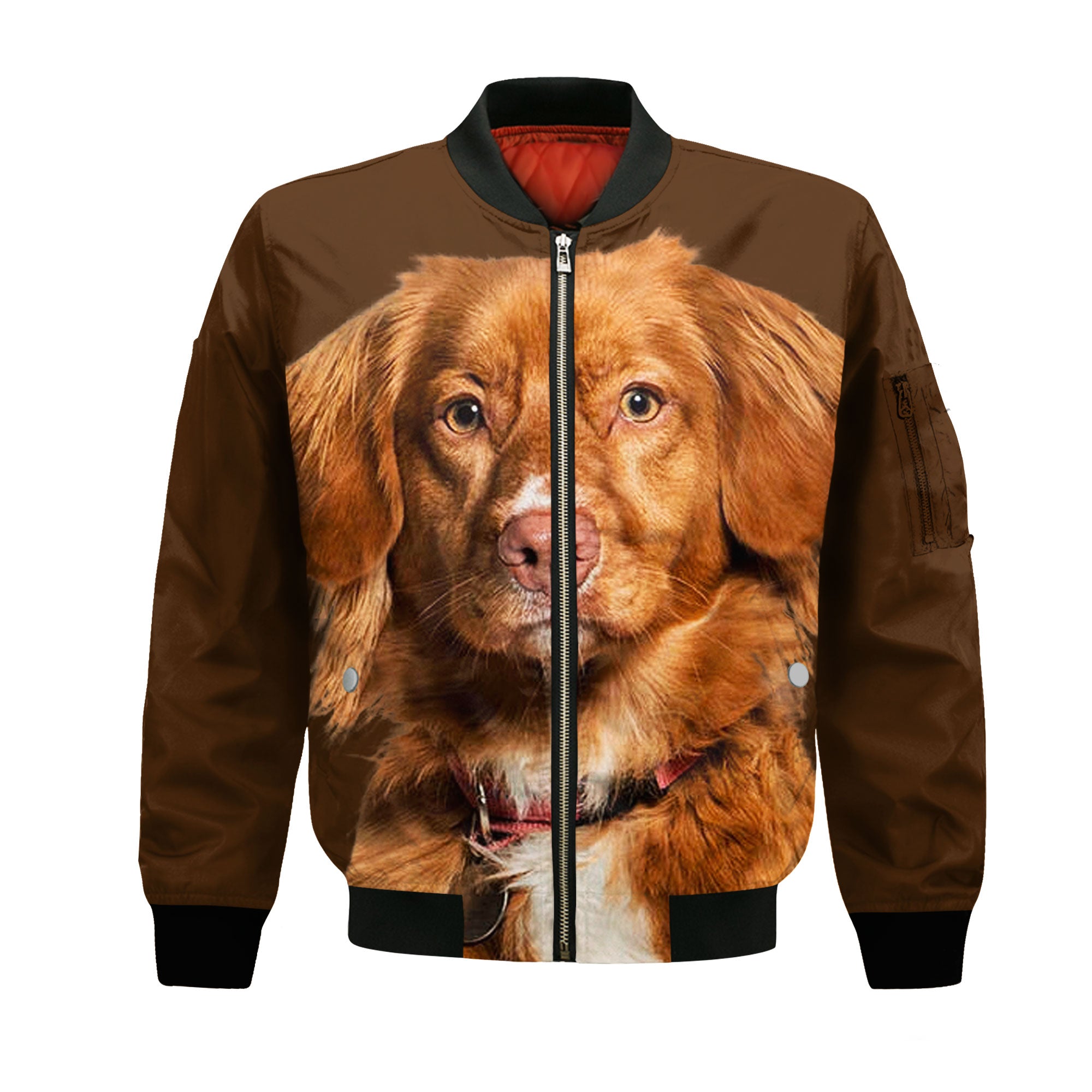Nova Scotia Duck Tolling Retriever - Unisex 3D Graphic Bomber Jacket