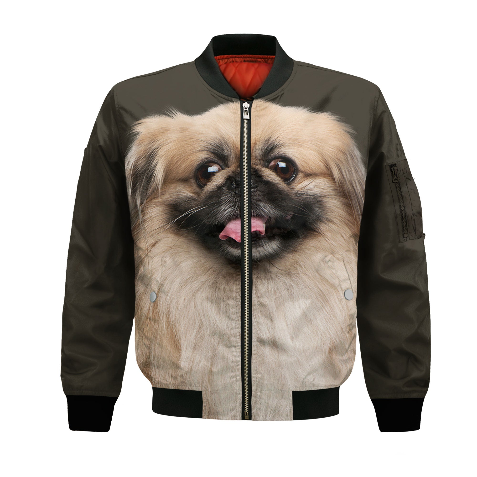 Pekingese - Unisex 3D Graphic Bomber Jacket