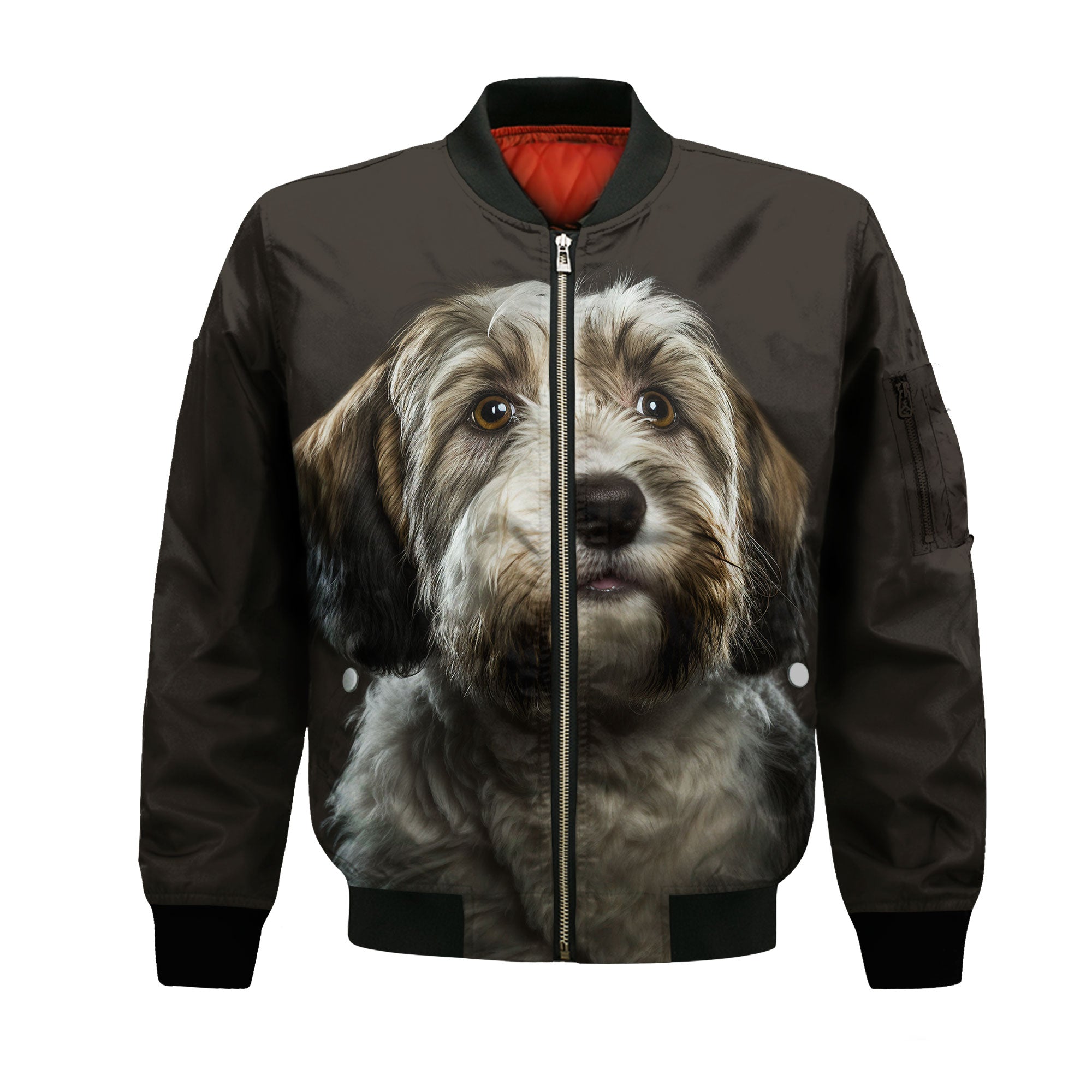 Petit Basset Griffon Vendeen AI - Unisex 3D Graphic Bomber Jacket