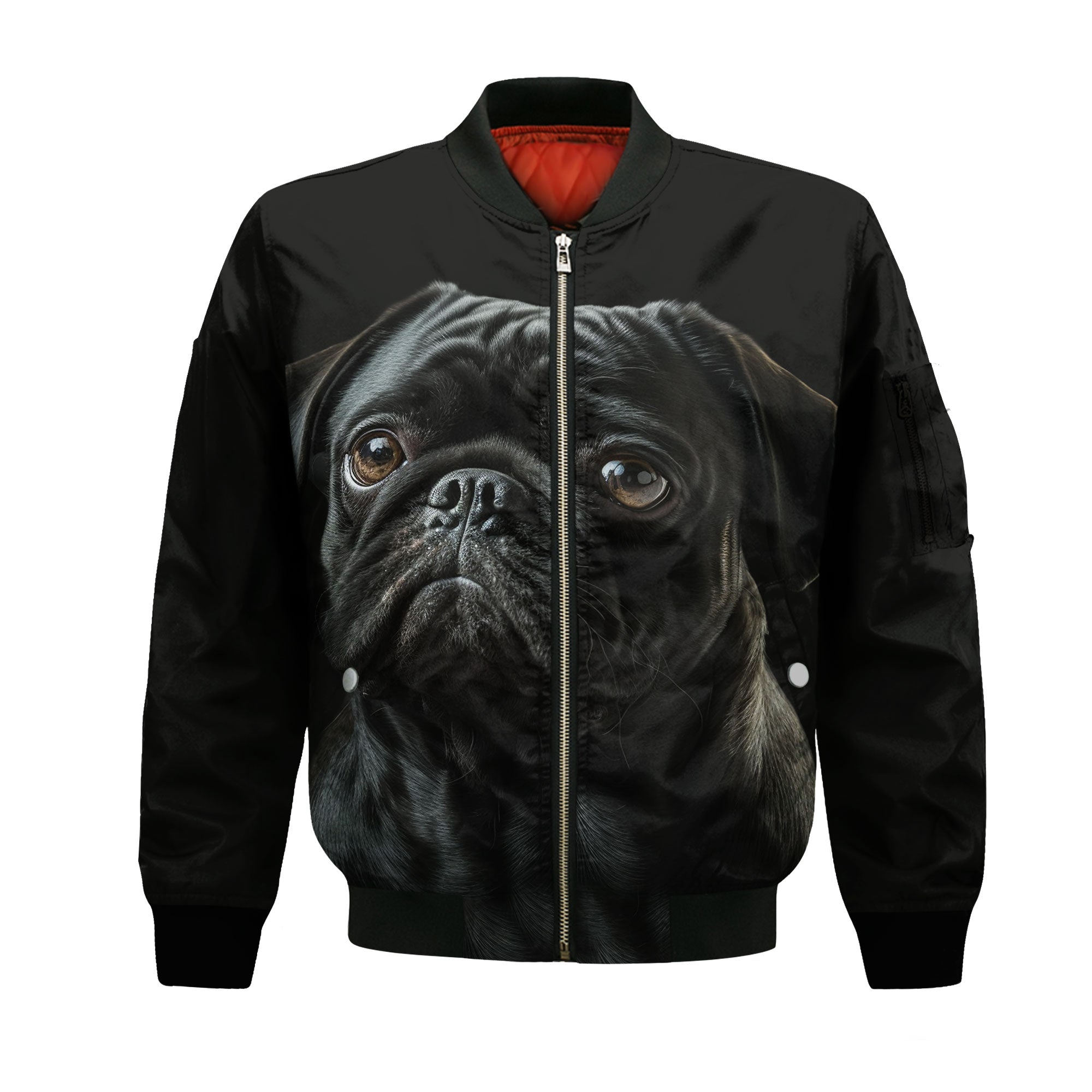 Pug AI - Unisex 3D Graphic Bomber Jacket