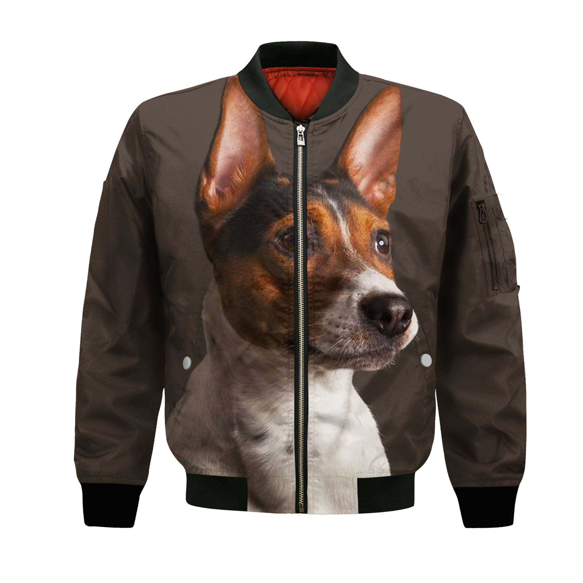 Rat Terrier - Unisex 3D Graphic Bomber Jacket