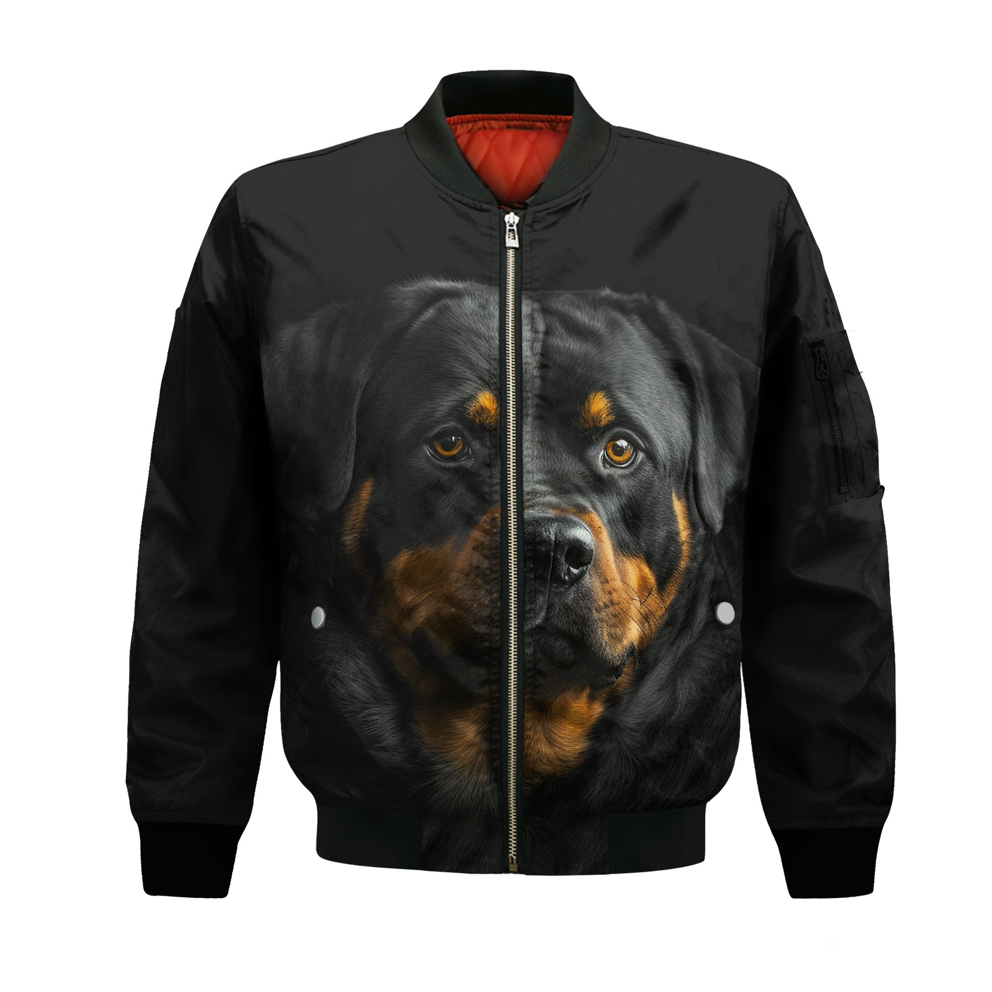 Rottweiler AI - Unisex 3D Graphic Bomber Jacket