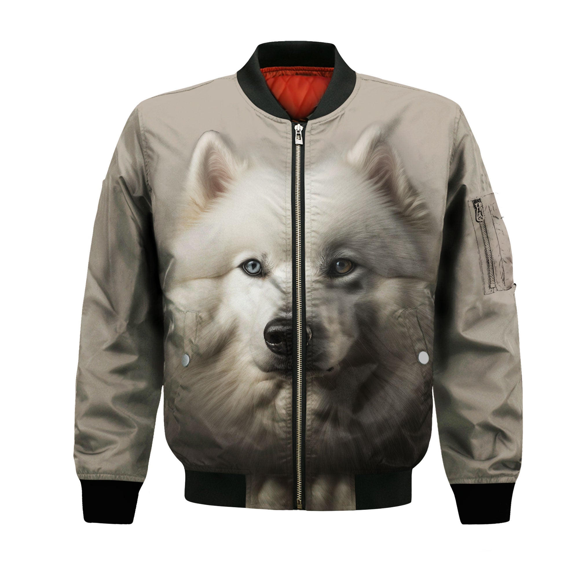 Samoyed AI - Unisex 3D Graphic Bomber Jacket