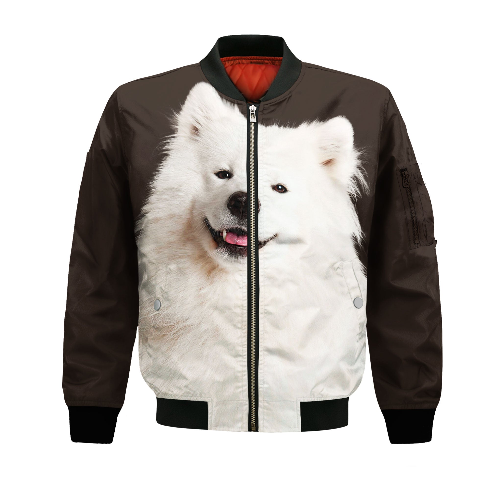 Samoyed - Unisex 3D Graphic Bomber Jacket
