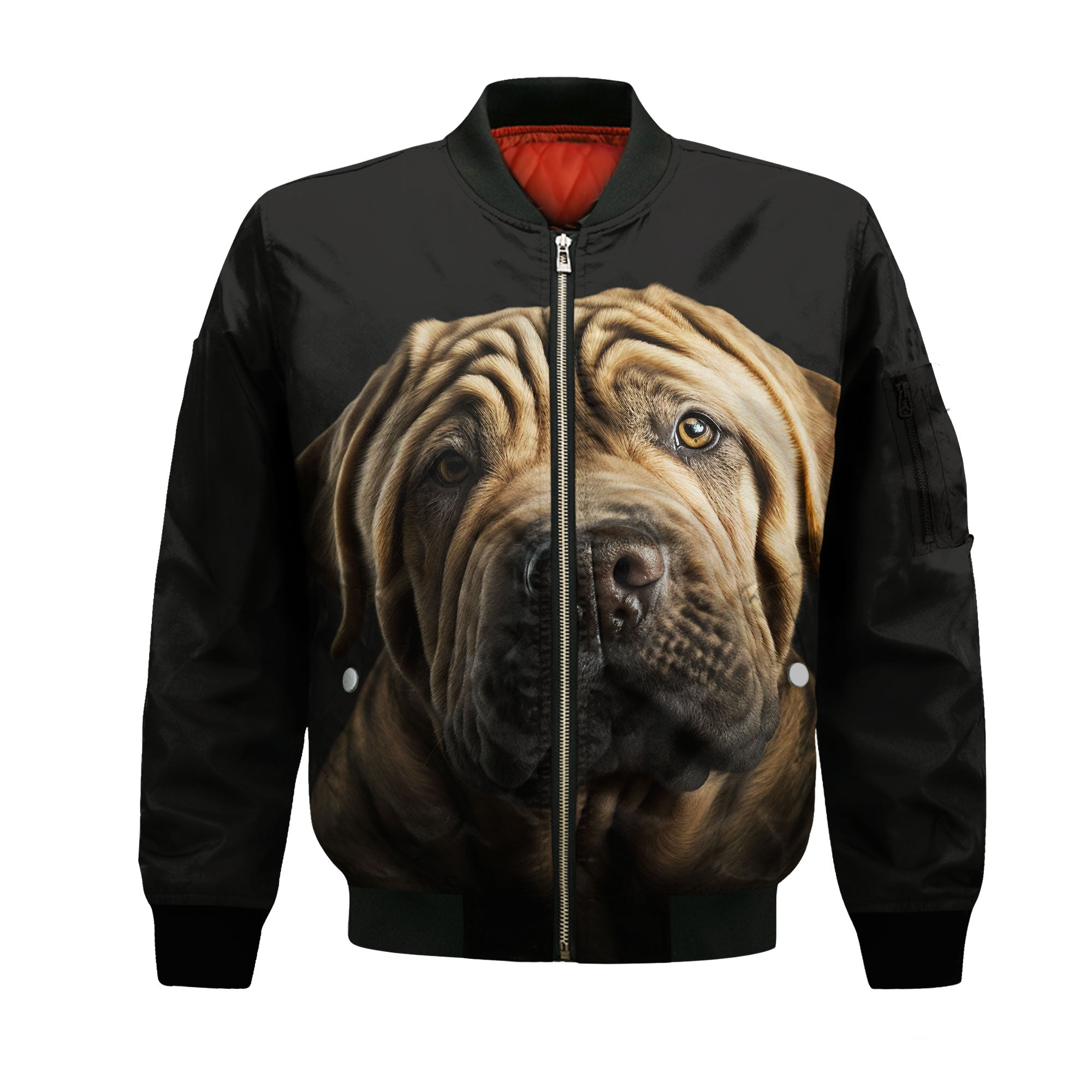 Shar Pei AI - Unisex 3D Graphic Bomber Jacket