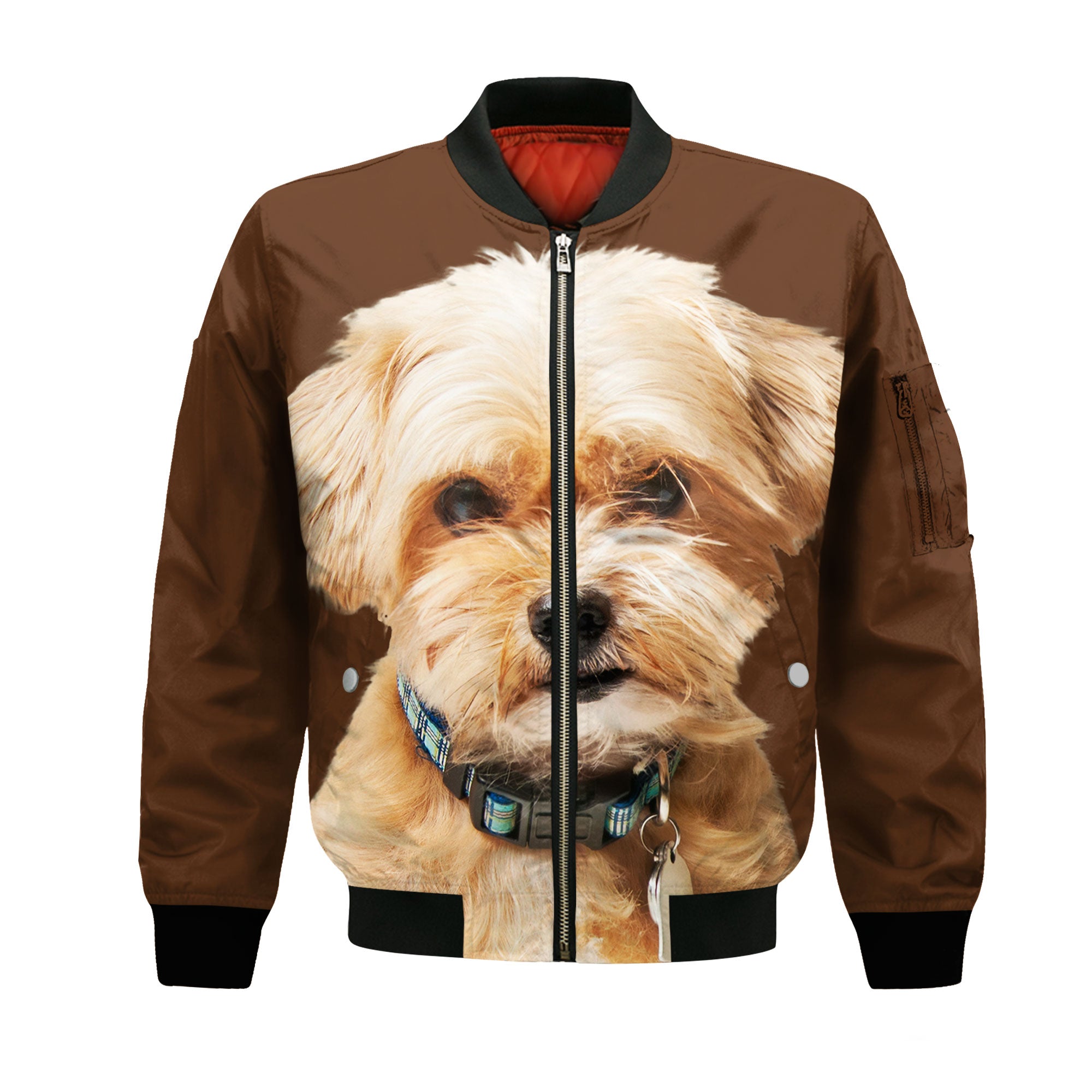 Shorkie - Unisex 3D Graphic Bomber Jacket