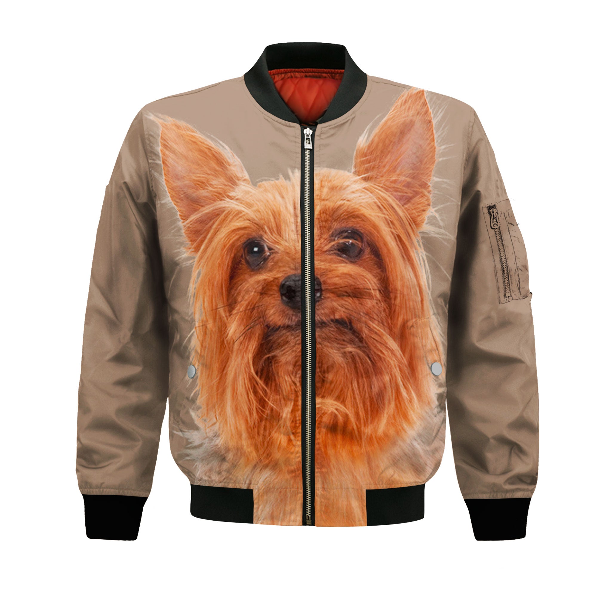 Silky Terrier - Unisex 3D Graphic Bomber Jacket