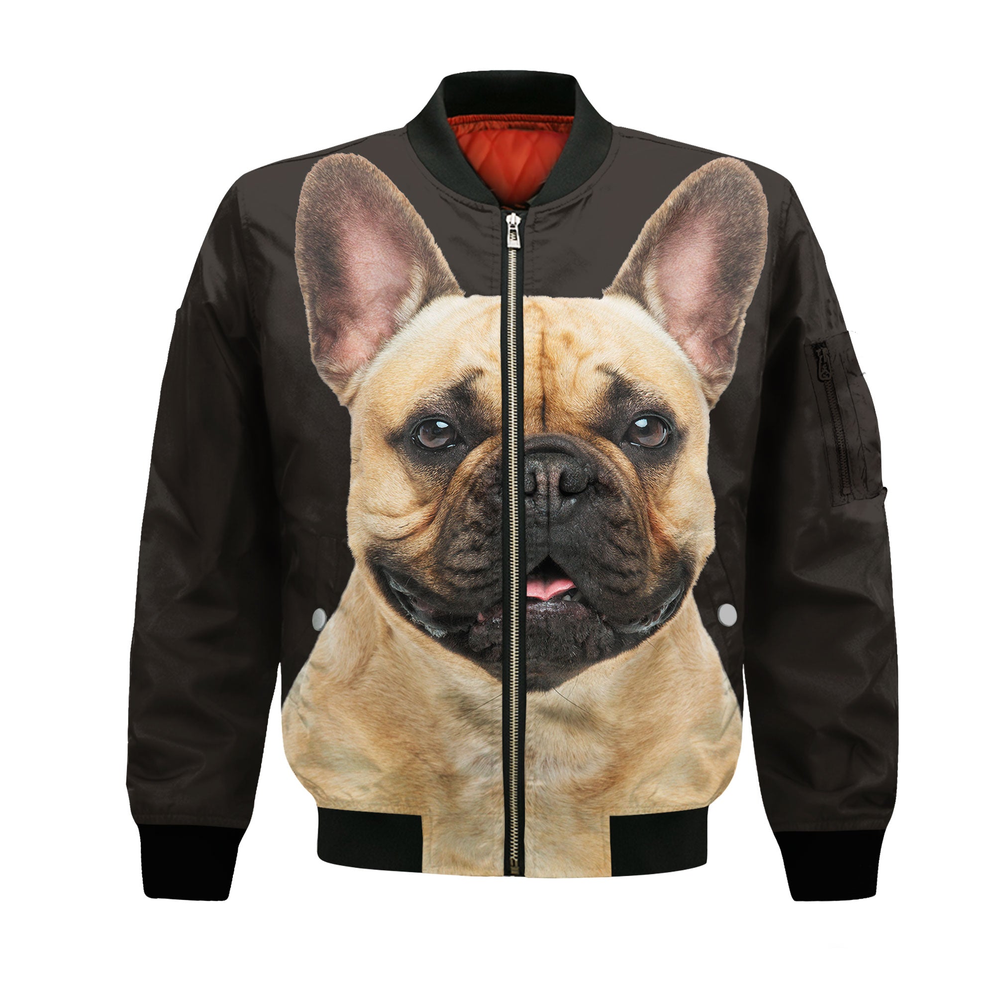 French Bulldog - Unisex 3D Graphic Bomber Jacket