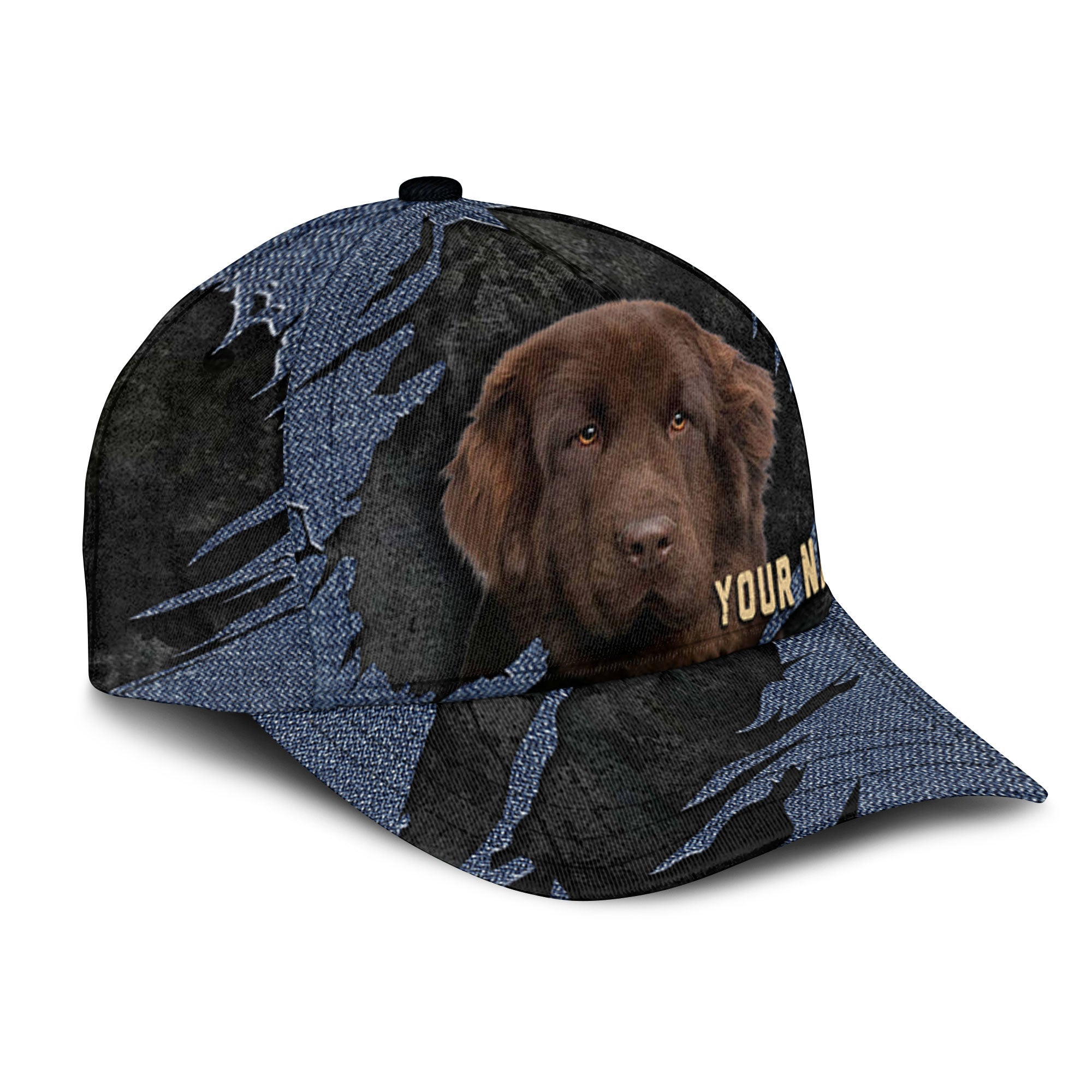 Newfoundland - Jean Background Custom Name Cap