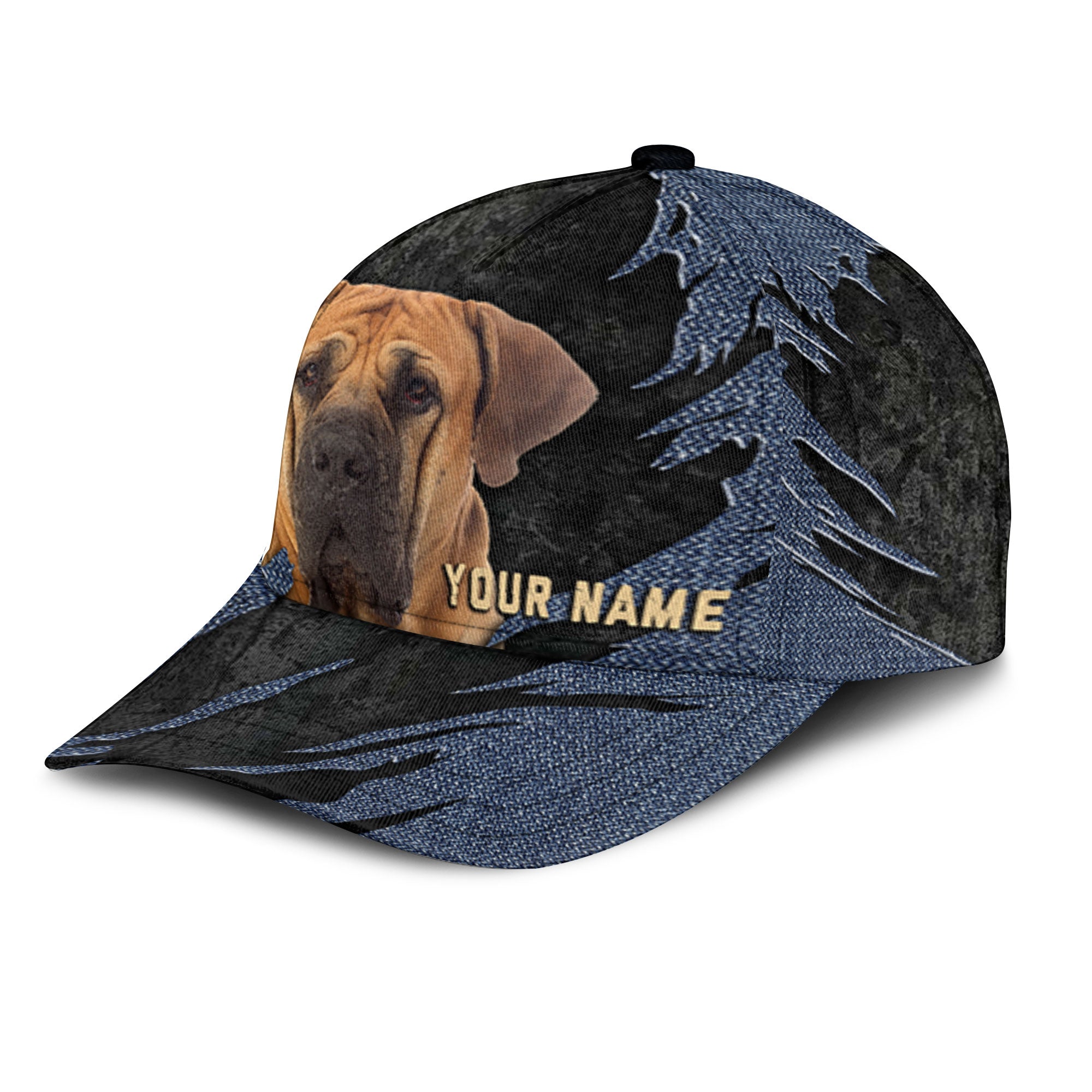 Boerboel - Jean Background Custom Name Cap