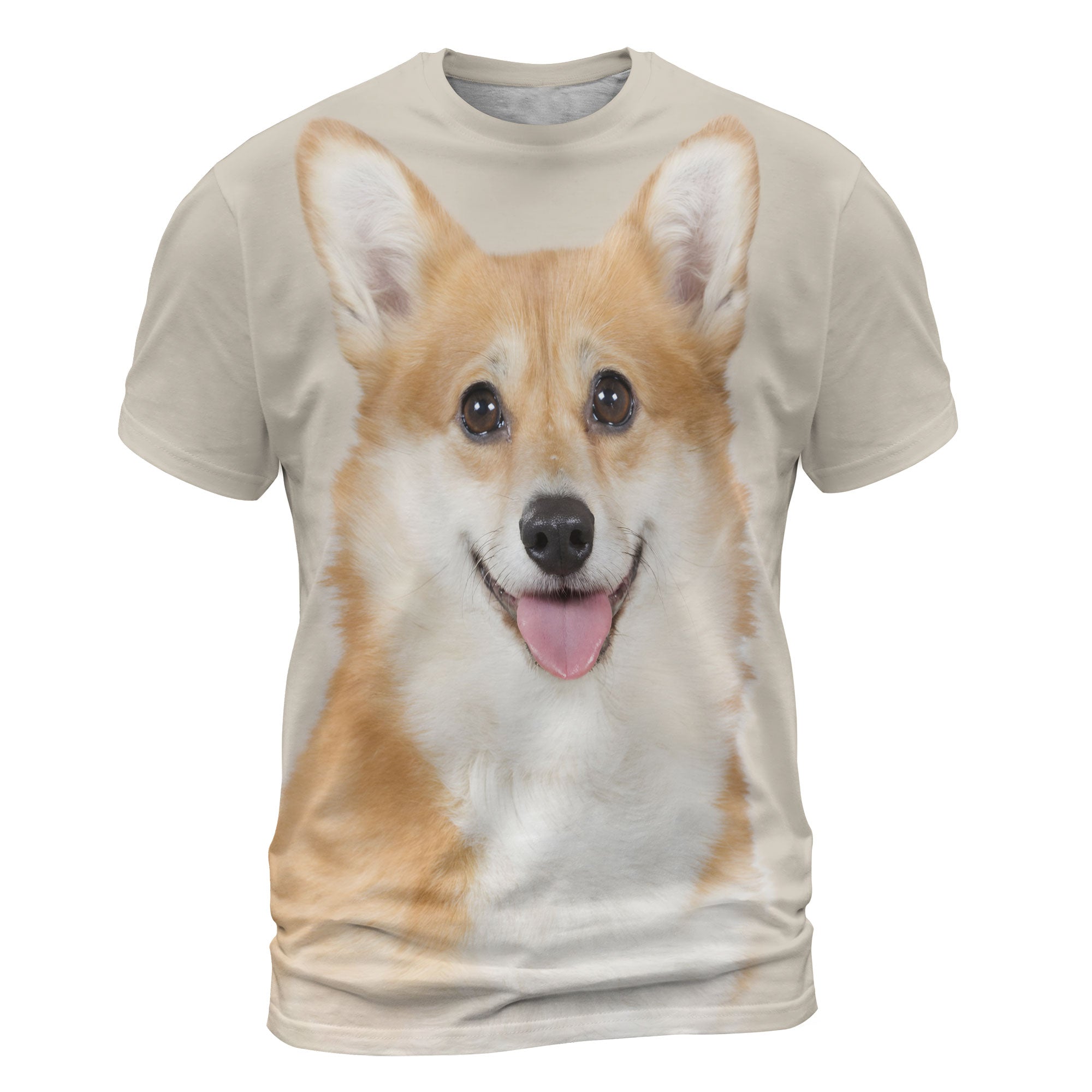 Welsh Corgi Happy - 3D Graphic T-Shirt